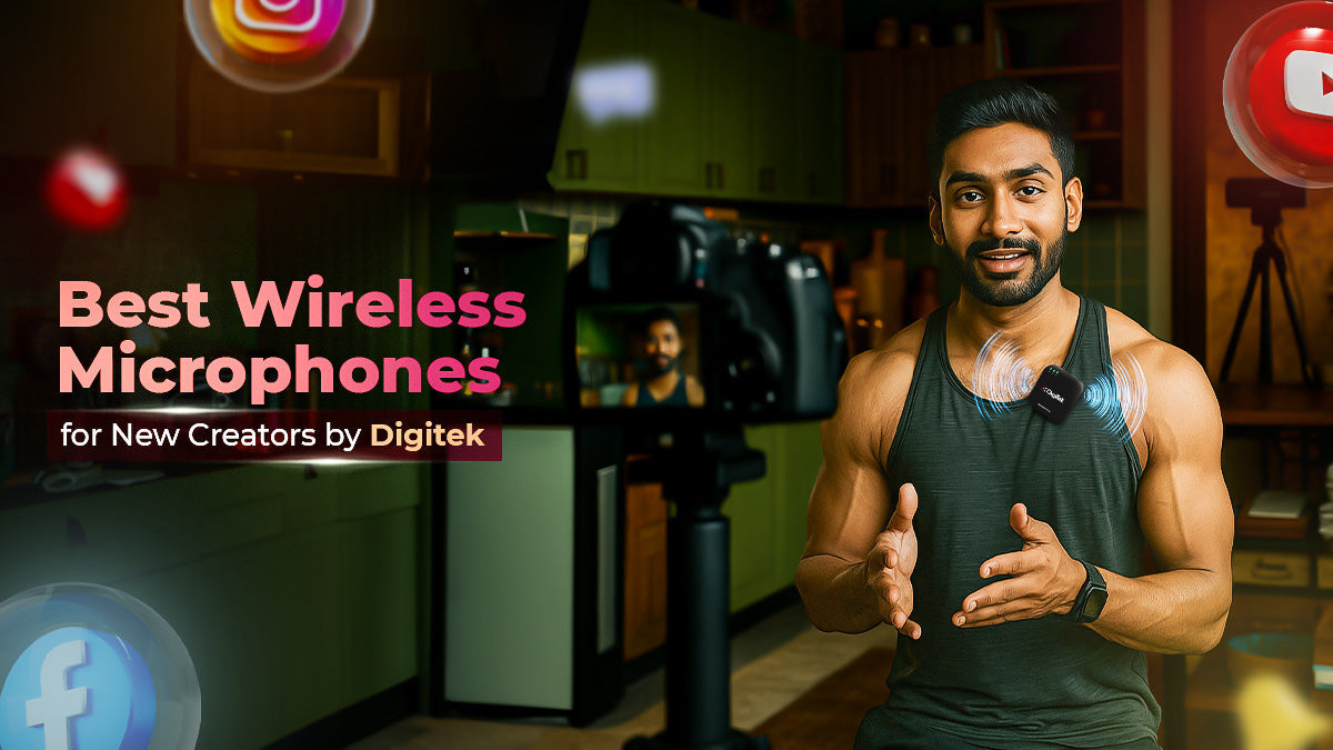 Best Wireless Microphones for New Creators by Digitek