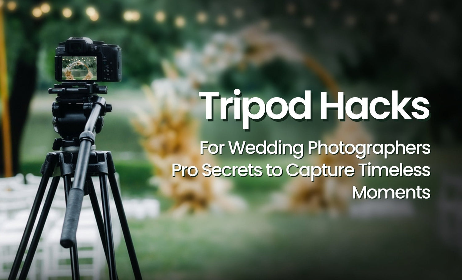 Tripod Hacks for Wedding Photographers Pro Secrets to Capture Timeless Moments