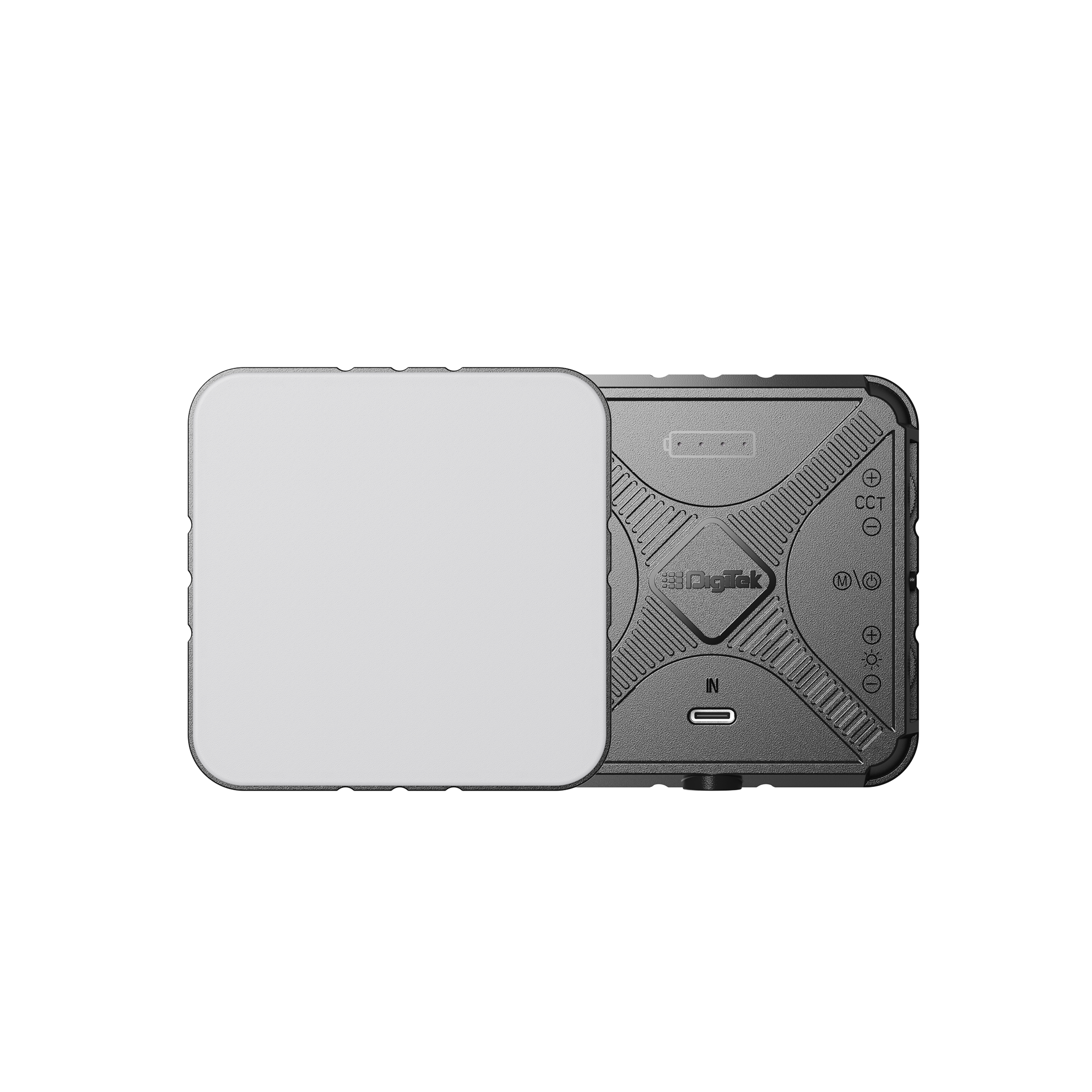 Digitek (LED-D11W Bi Color) Mini 11W Bi-Color LED Video Light with 120° Beam Angle, 2000mAh Battery, Brightness Adjustment, 2500K–9900K, Type-C Charging, 1/4" Mount, 40 LEDs Bulbs, for Vlogs & Live Streaming