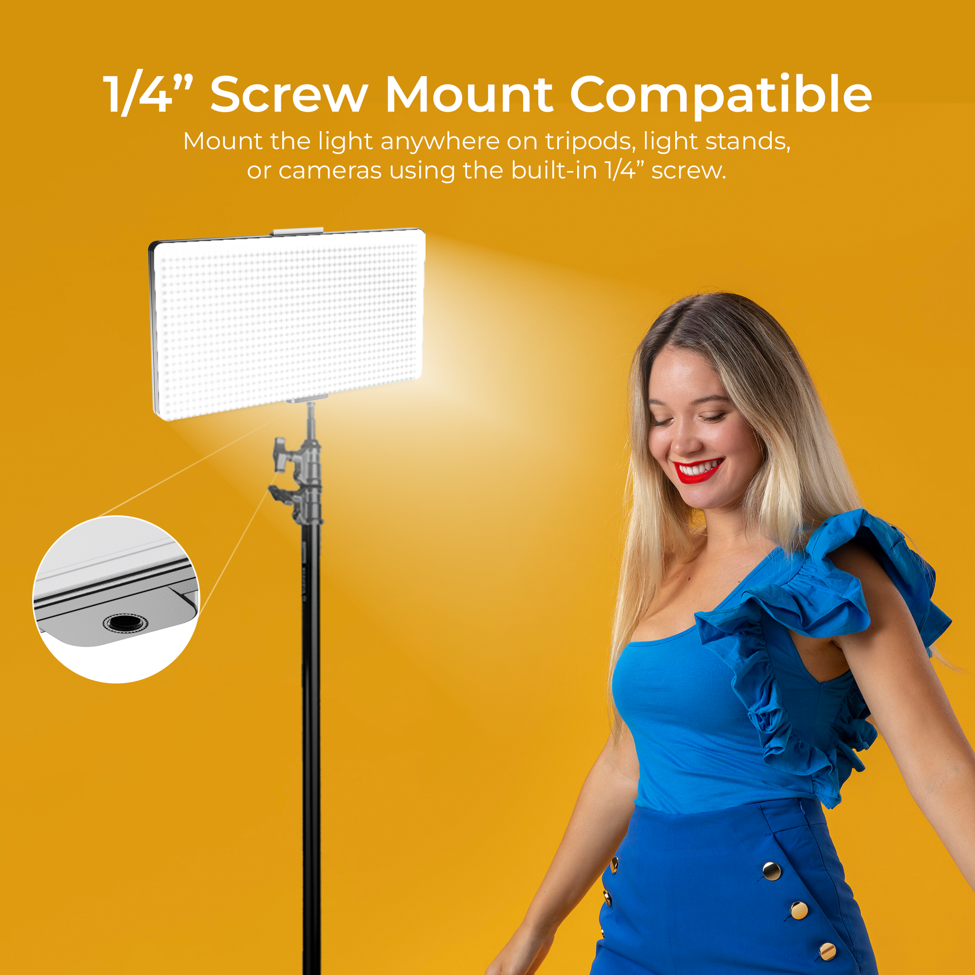 Digitek (LED-D432 Bi) Portable Bi-Color LED Video Light LED-D432Bi (Battery Not Included)