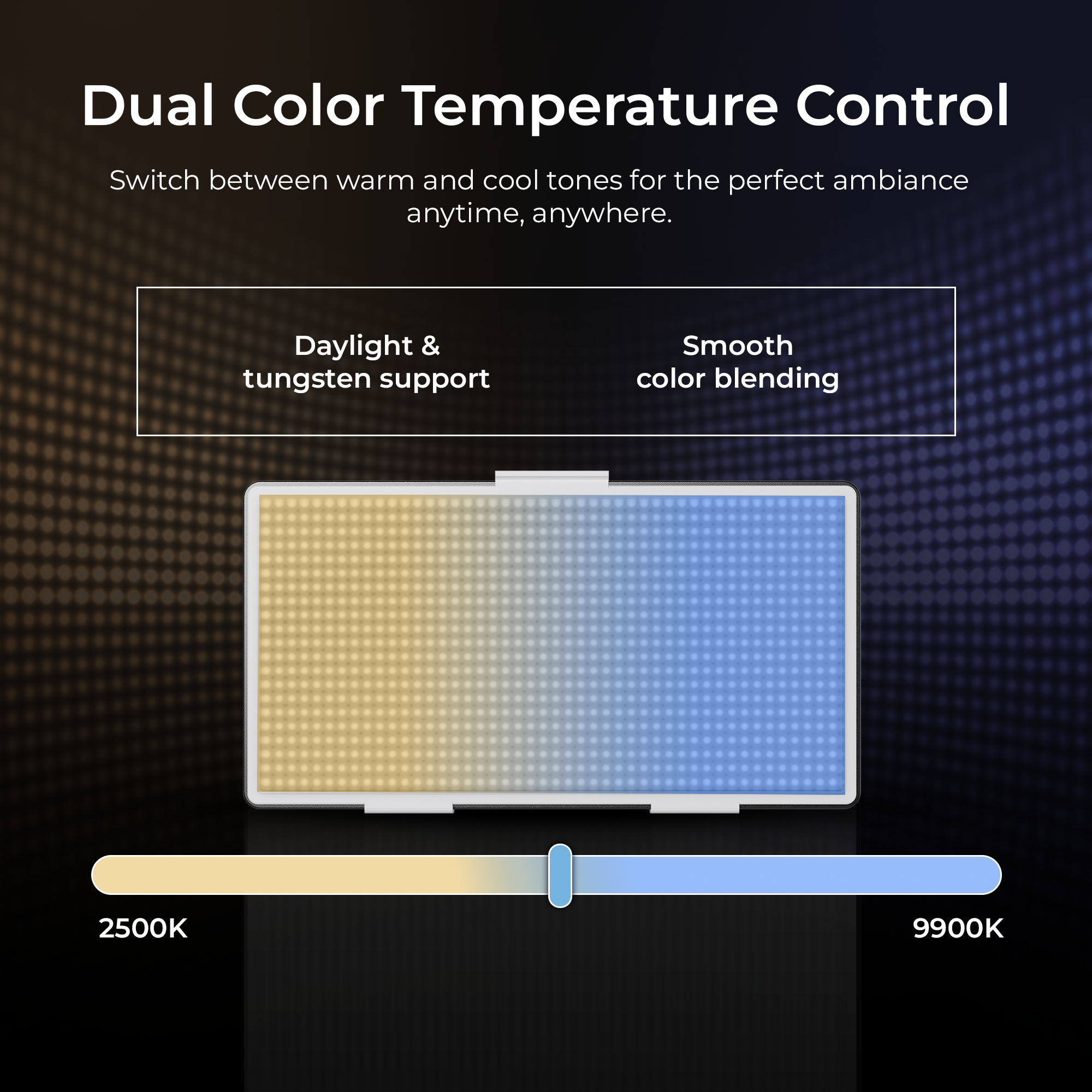 Digitek (LED-D432 Bi) Portable Bi-Color LED Video Light LED-D432Bi (Battery Not Included)