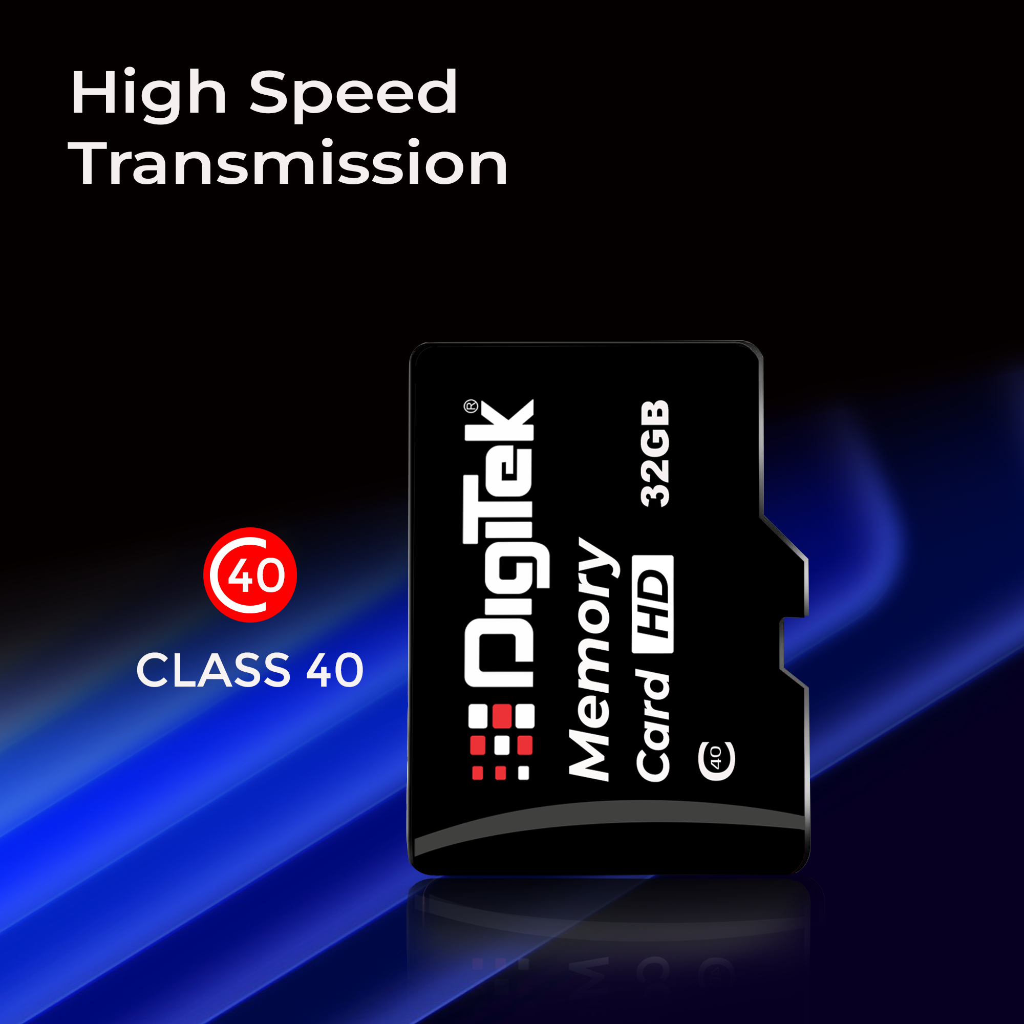Digitek (DTF 32GB C40) High Speed 32GB Micro SDHC UHS III Memory Card – A2 Speed, 200MB/s, Waterproof & Shockproof, for 4K/8K Video, Drones, CCTV & Smartphones