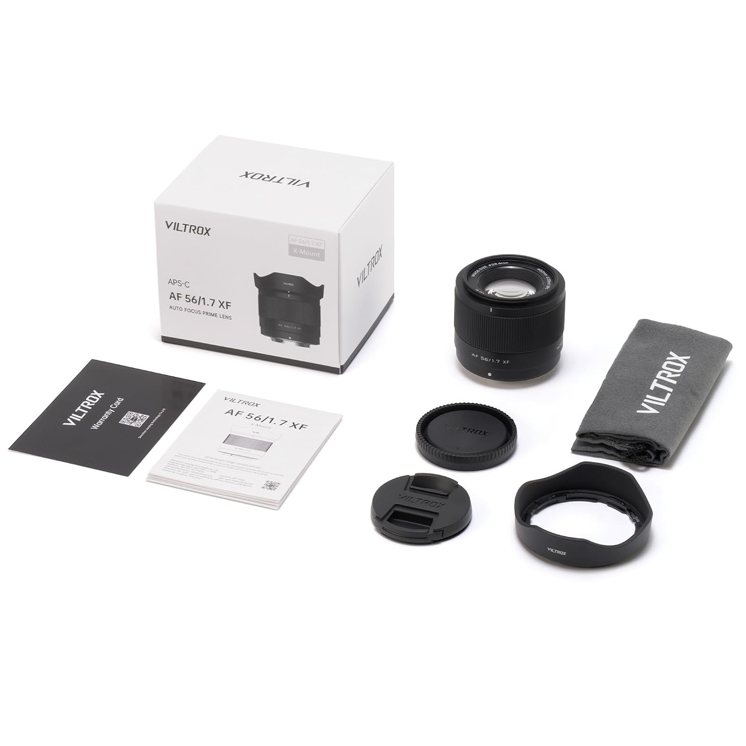 VILTROX 56mm F1.7 for Fuji X Mount, 56mm f/1.7 APS-C Autofocus Lens for Fujifilm X-Mount X-T5 X-T4 X-T30 II X-S10 X-T200 X-T30 X-H1 X-H2 X-T3 X-T100