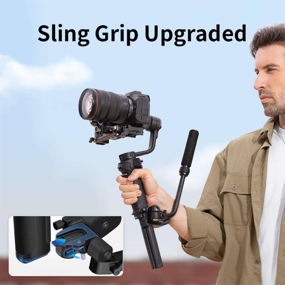 ZHIYUN Weebill 3S Combo 3-Axis Gimbal Stabilizer for DSLR and Mirrorless Camera Compatible with Sony Nikon Canon Panasonic Lumix Extendable Sling Grip Integrated Fill Light Pd Fast Charge-Multicolor