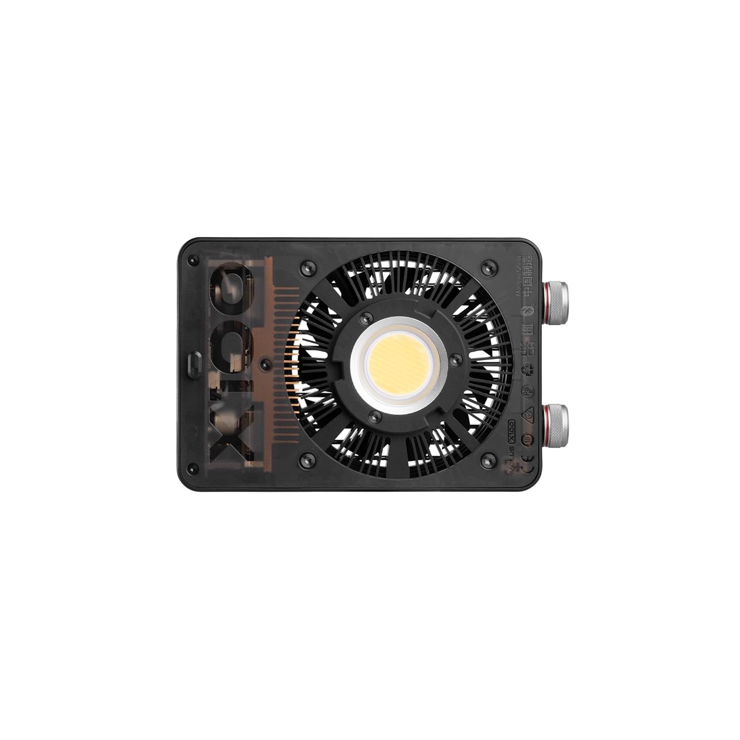 ZHIYUN MOLUS X100 Bi-Color 100W COB Video Light, 385g LED Pocket Light 17317Lux 2700K-6500K CRI 95+/TLCI 97+ with Bluetooth App Control AC/DC Power Supply