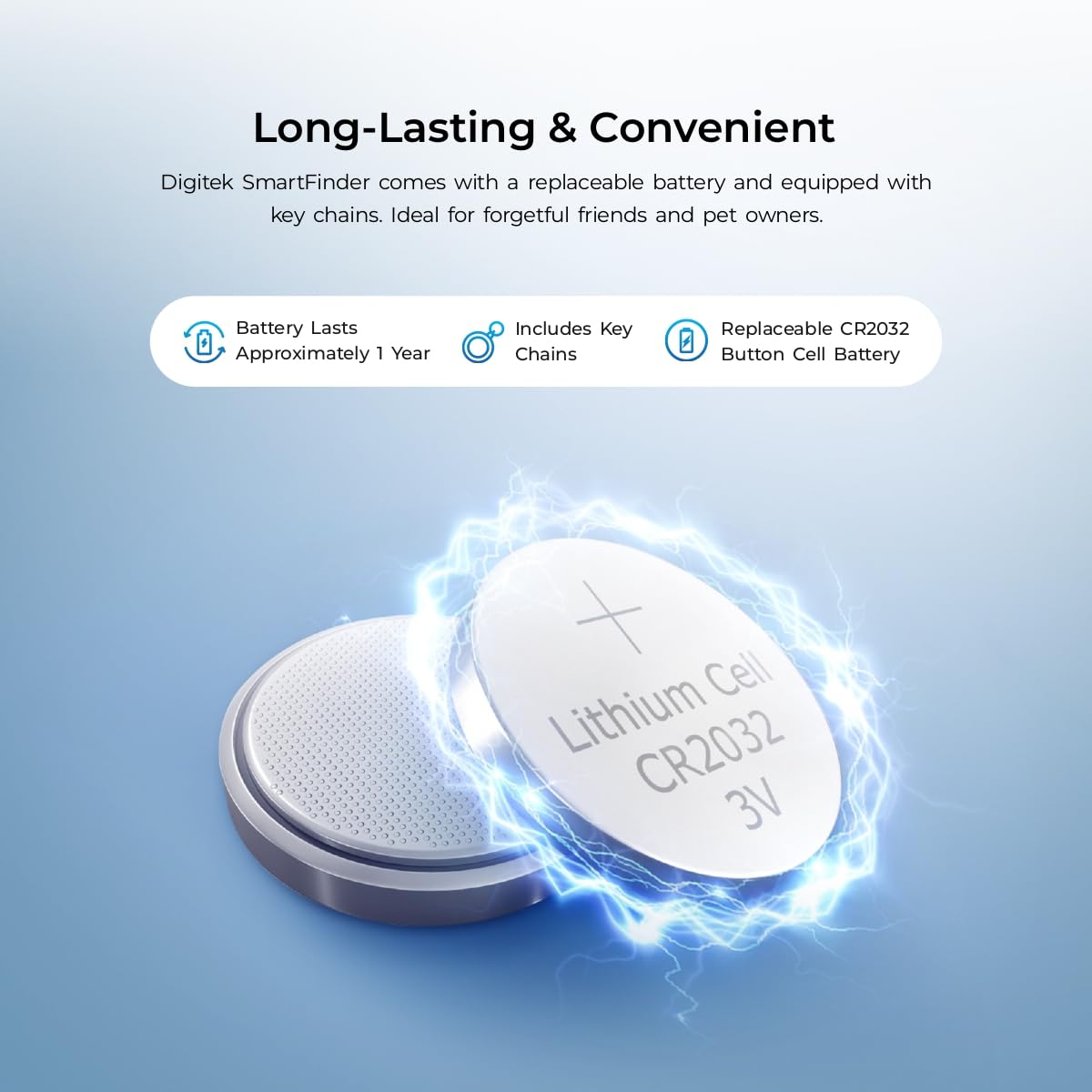 Digitek SmartFinder(DSF 001) Wireless Bluetooth Anti-Lost Anti-Theft Alarm Device Tracker Work with iOS Devices.