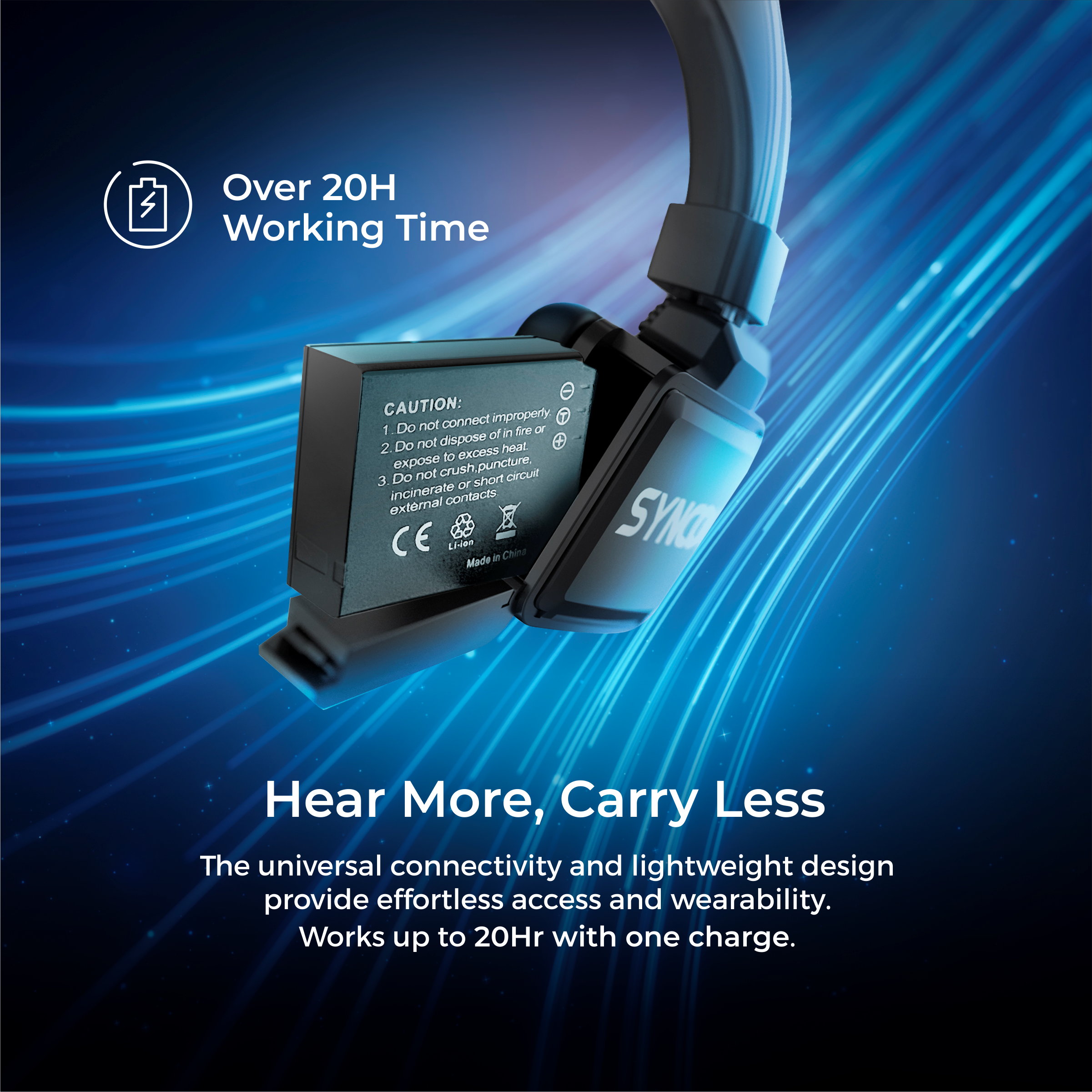 SYNCO XTALK XPro5 X5 Wireless Intercom Headset System 2.4 GHz Full Duplex 1640 feet / 500 Meter Communication System for Live Show Stage Performance Movie Shoot ( XPro5 / 5 Persons )