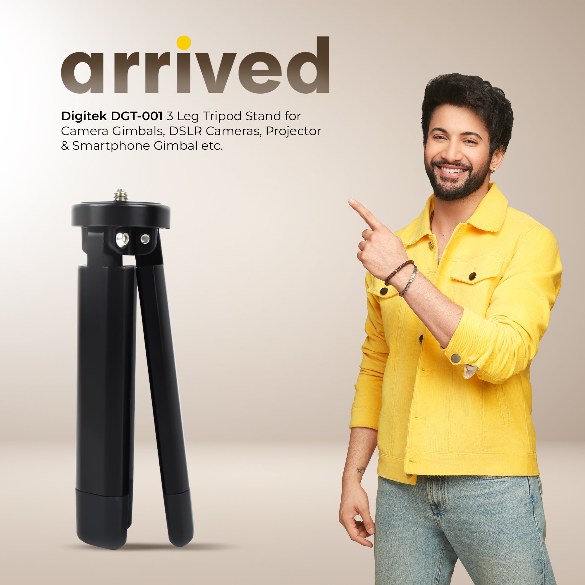 حامل جيمبال ثلاثي الأرجل من ديجيتك - دعم ثابت لمعدات الكاميرا الخاصة بك (DGT-001)