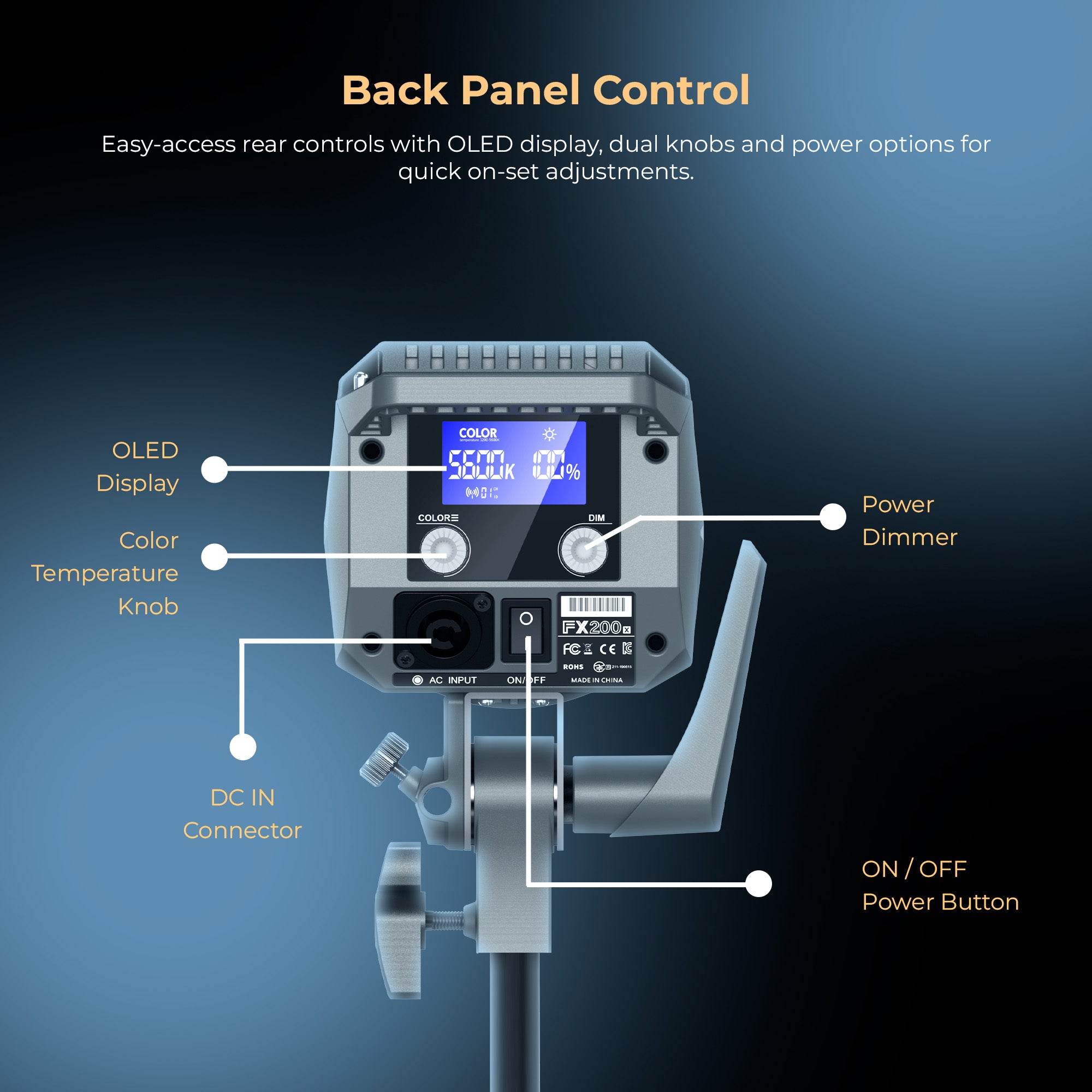 Digitek (DCL 250W Combo) 250W Bi-Color Continuous Light