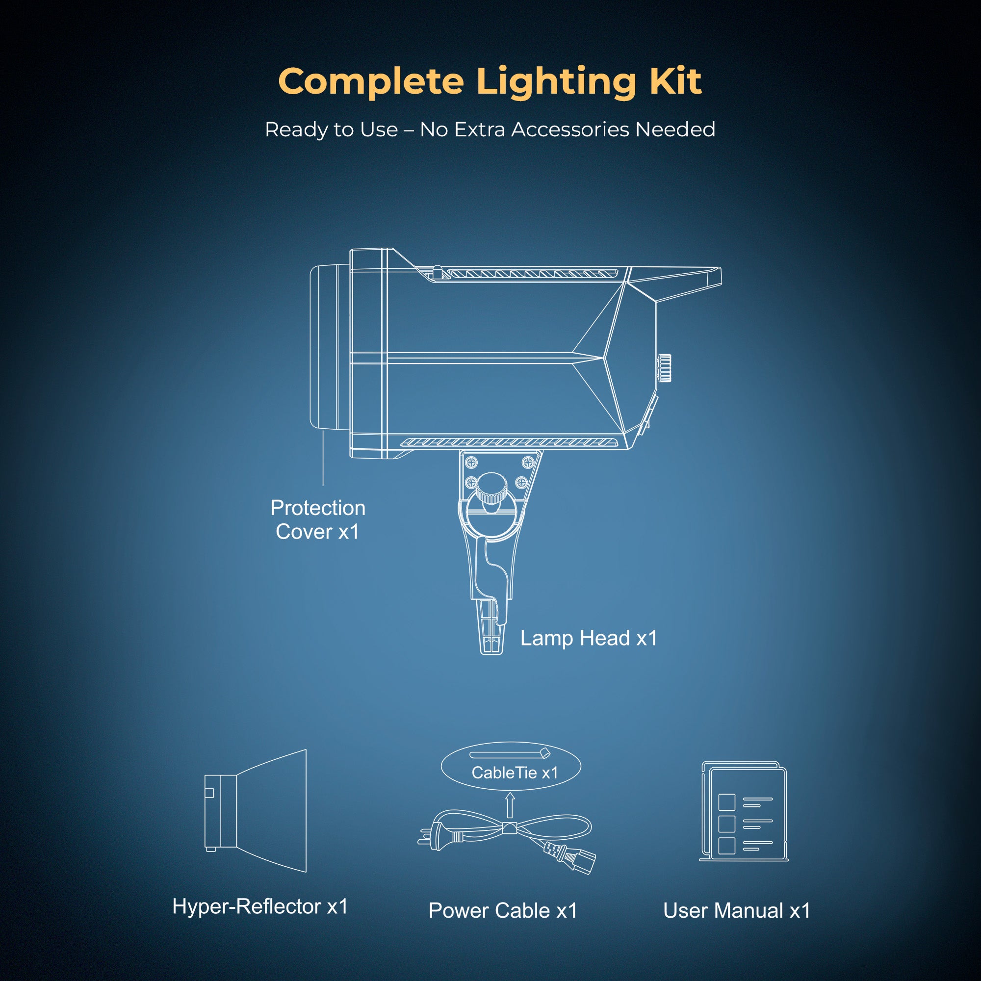 Digitek (DCL 250W Combo) 250W Bi-Color Continuous Light