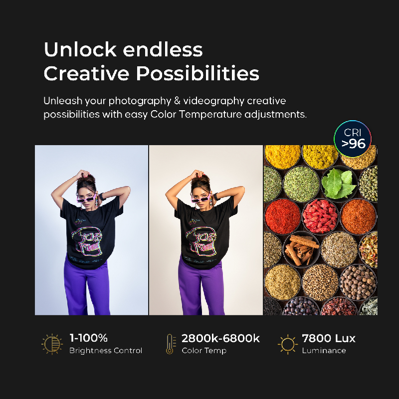 Digitek (DCL-60 WBC) Bi-Color Handheld contionuous Led Light DCL-60 WBC - Digitek