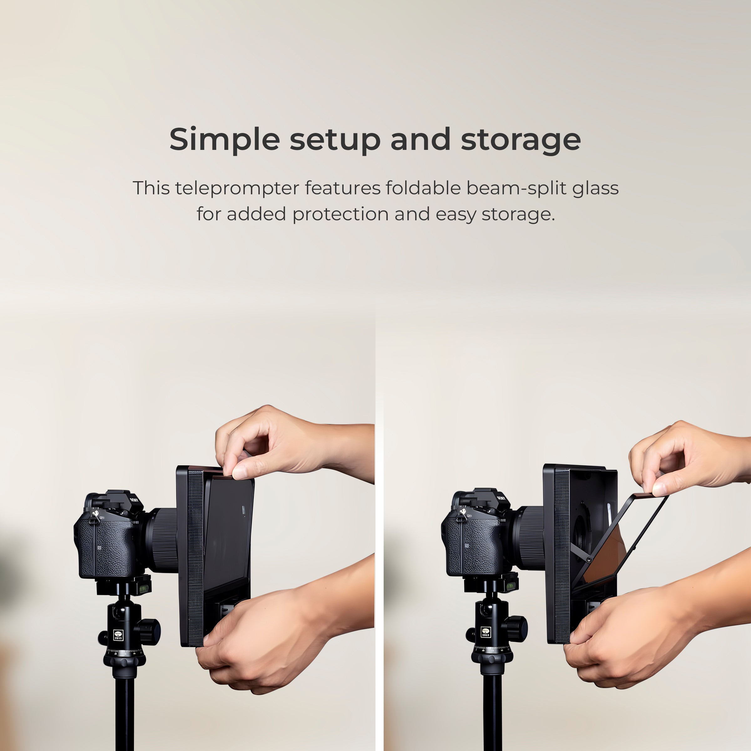 Digitek (DTP 010) 10” Digitek Teleprompter for Smartphone & DSLR Supports w/Remote Control, APP Compatible with iOS & Android System for Video Creator - Digitek