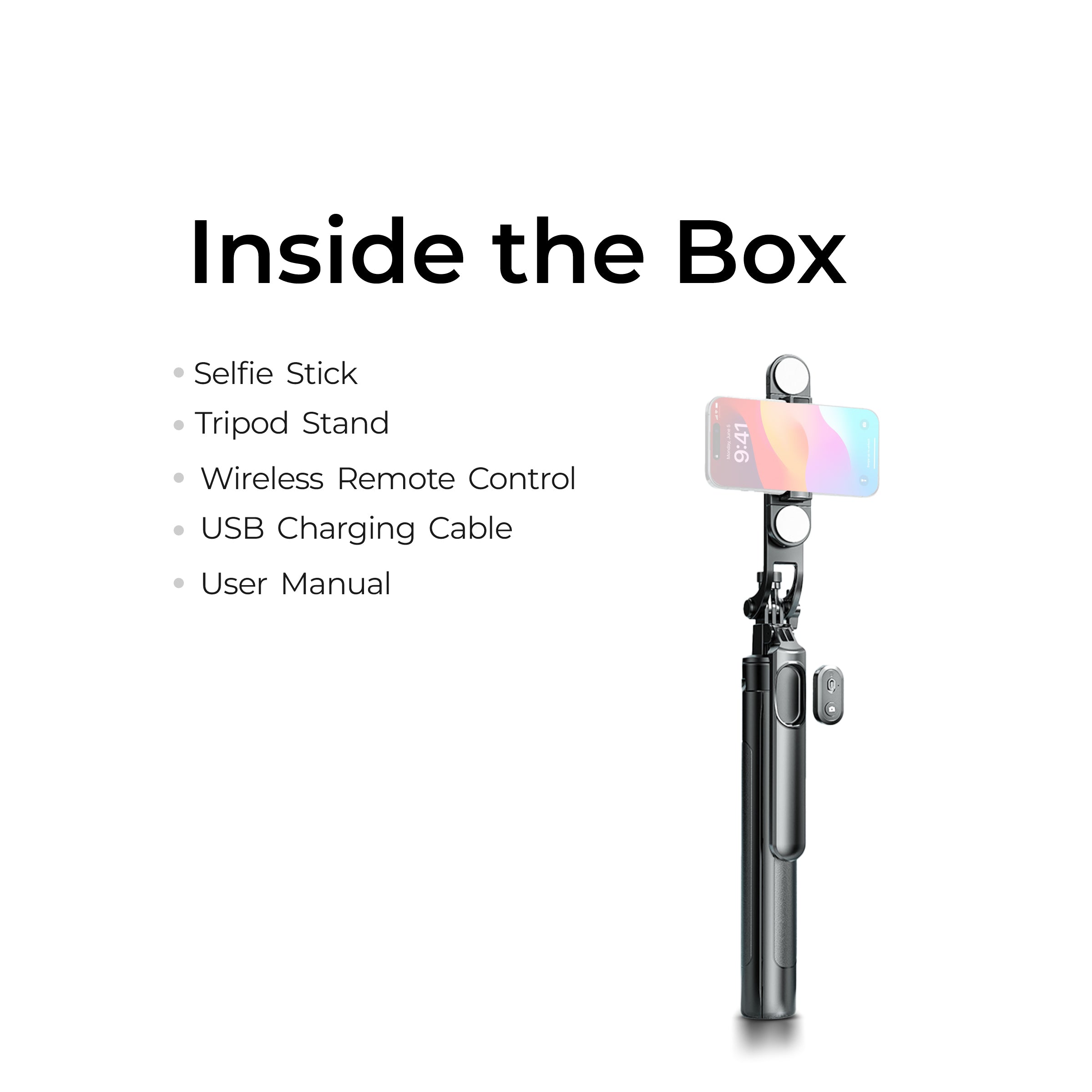 حامل ثلاثي القوائم لاسلكي محمول من ديجيتك® (DTR-180SS) مع جهاز تحكم عن بعد، وقاعدة ثلاثية الأرجل، ومشبك هاتف ذكي بزاوية 360 درجة، وأعمدة تلسكوبية قابلة للتمديد، ومنفذ 1/4 بوصة، مثالي للصور الفوتوغرافية، وتصوير الفيديو، ومدونات الفيديو، والمزيد