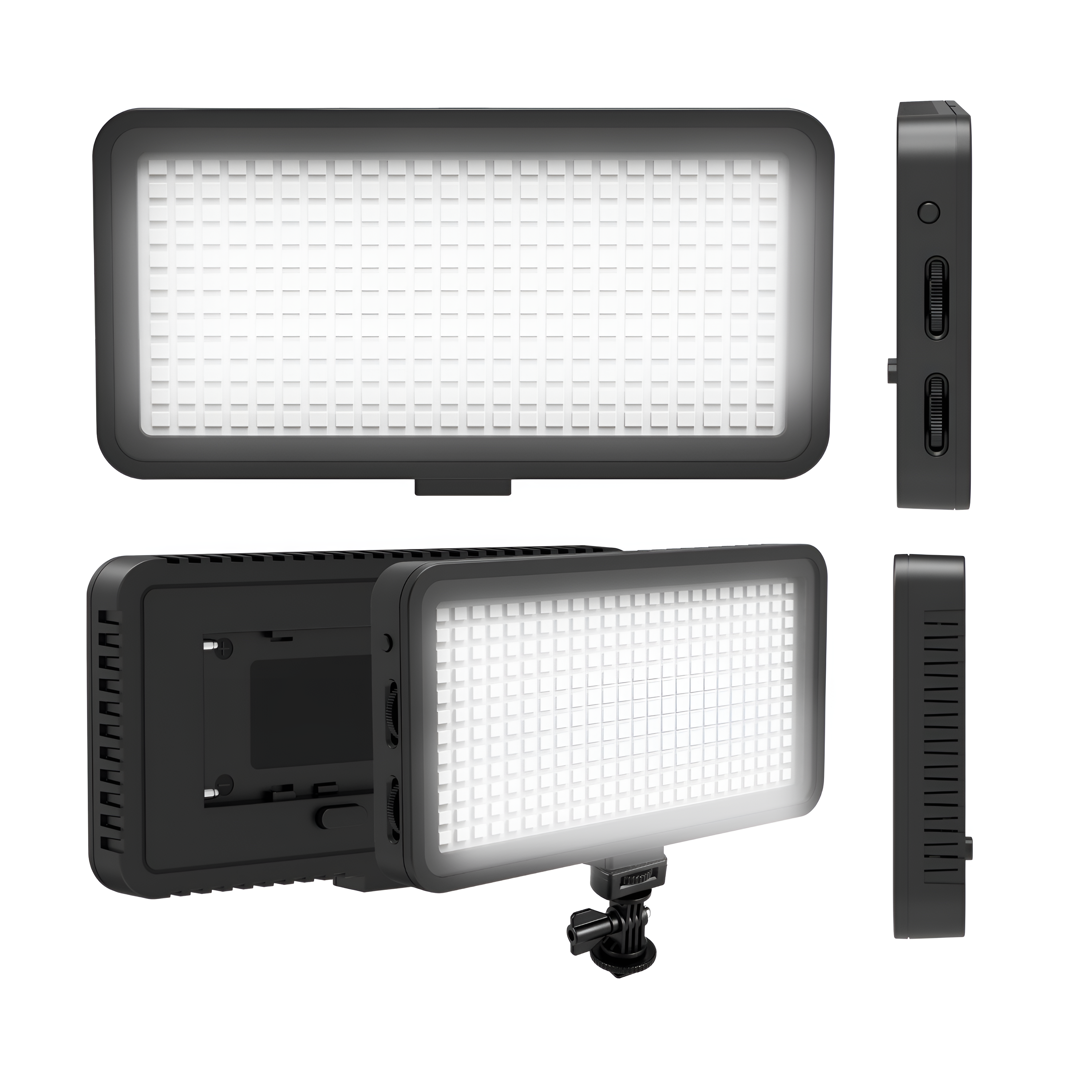Digitek (LED-D300) Ultra Slim Portable Professional LED Video Light Multi Scene Lightening & Colour Temperature & Brightness Control, For Photo & Videography (Battery Not Included)