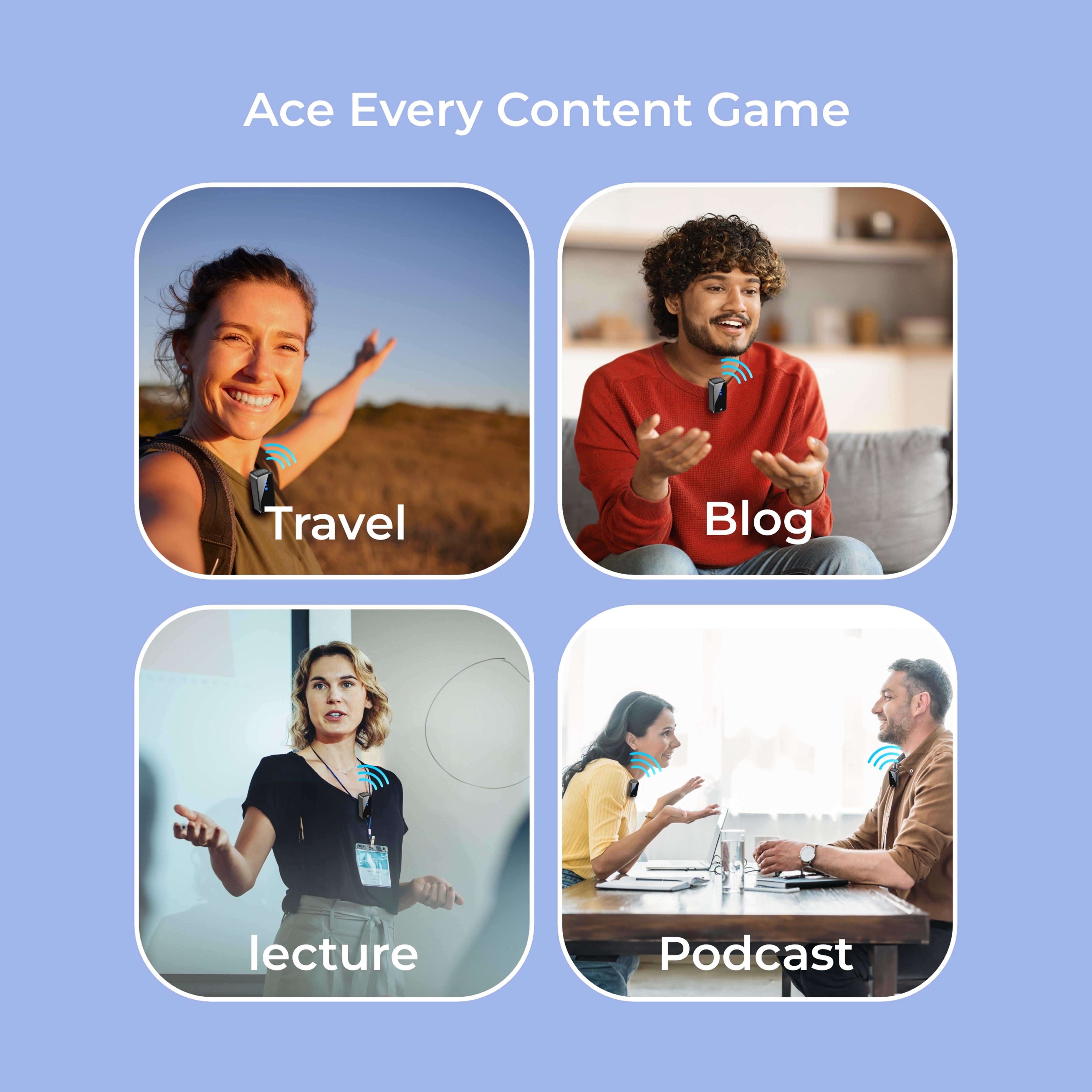 DIGITEK® (DWM-117) 2-in-1 Wireless Microphone, C to C & C to LTC Connector, Noise Cancellation, 360° Sound Capture, 70m Range, 6Hr Battery, Use with Smartphones & DSLR for Vlogging, Youtube, Videoshoots