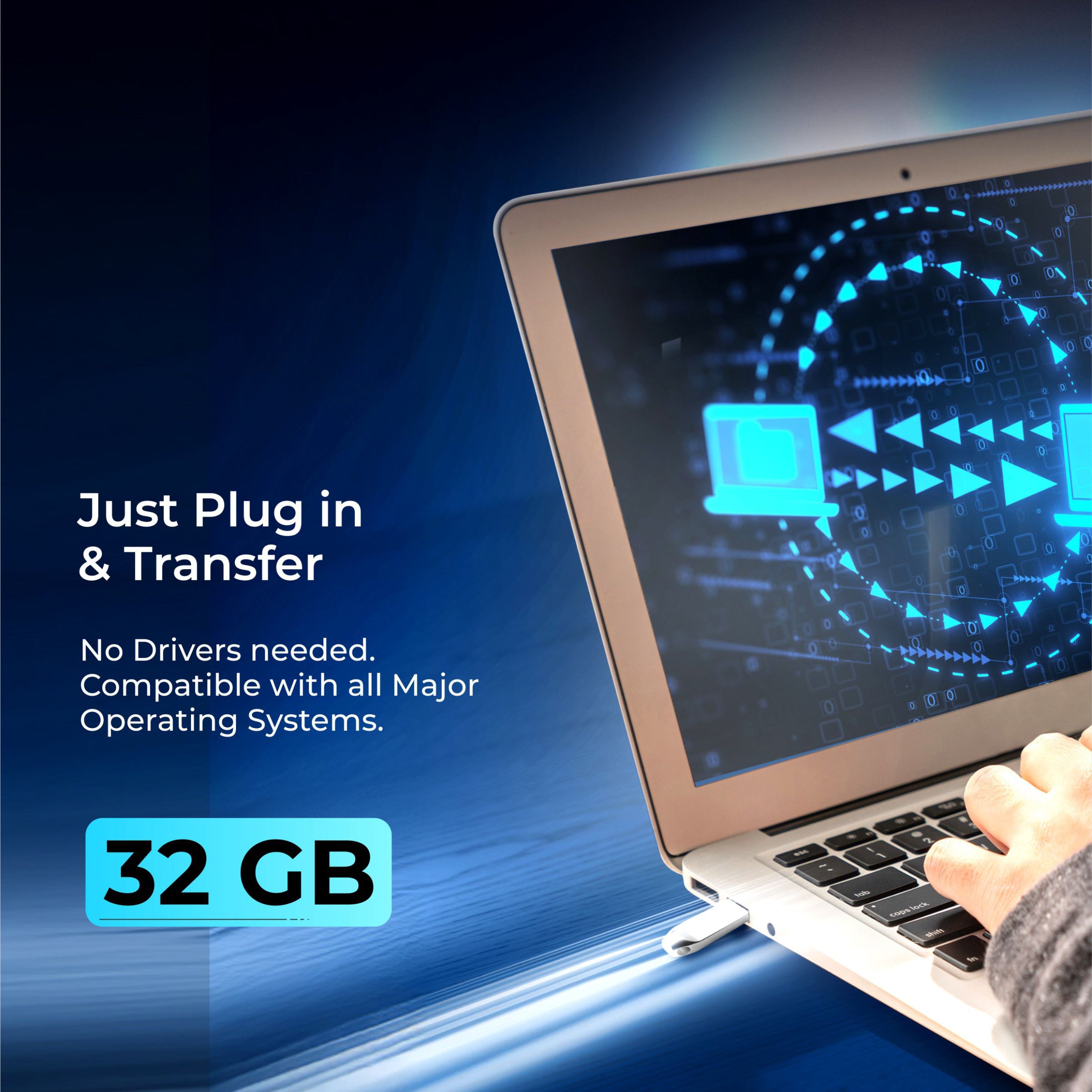 Digitek (Dud 32GB 2.0V) 32GB USB 2.0 U Disk Flash Drive, High Speed Read & Write Pen Drive, Magnetic, X-Ray & Temperature Resistant, Compatible with Windows & Mac OS