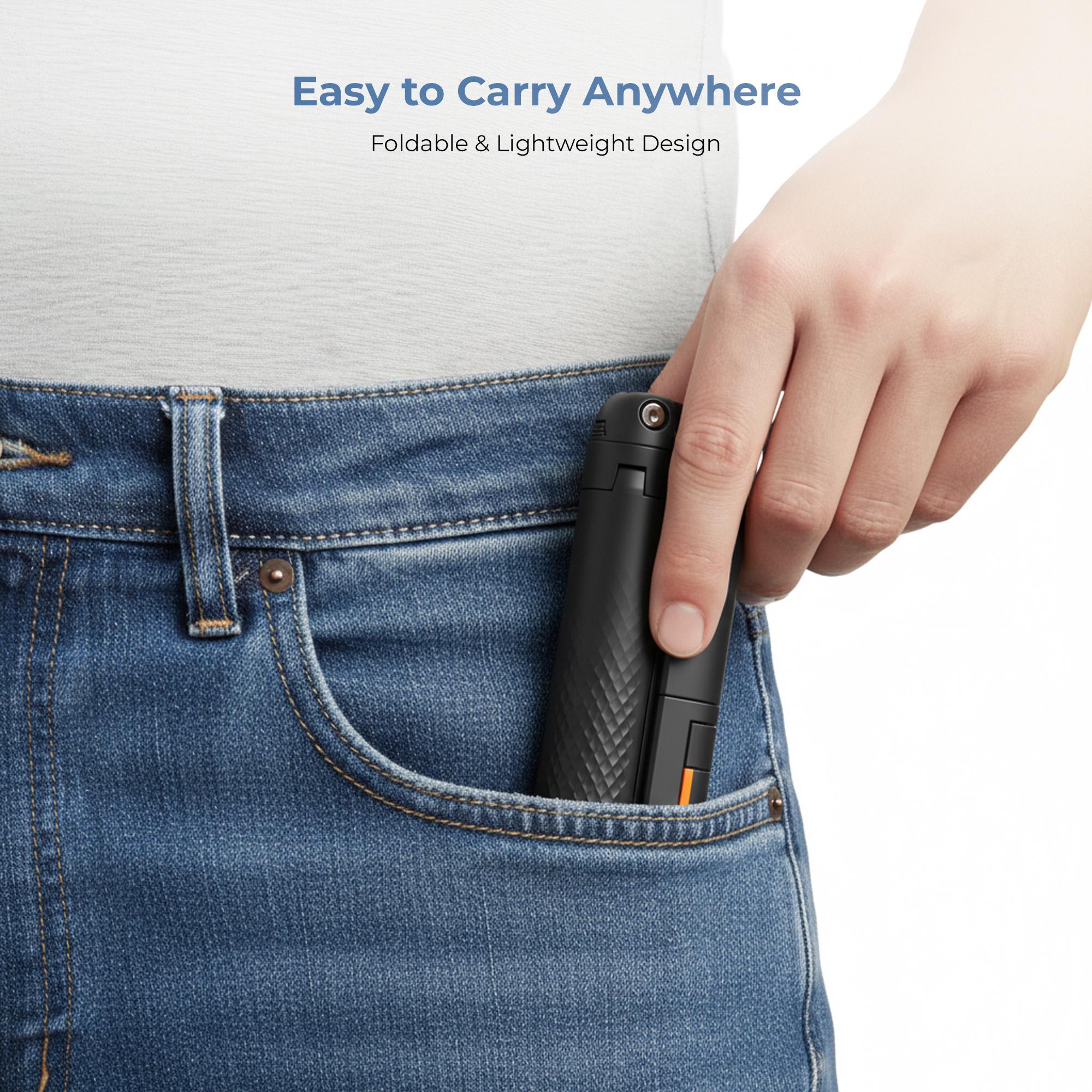 Digitek (DTR 470SS) Foldable Tripod Selfie Stick with Wireless Remote & 3 Leg Tripod Base, 4.67 Ft Max Height, 360 Degree Rotation, Use with Smartphone for Vlogging, Reels, Travel & Content Creation