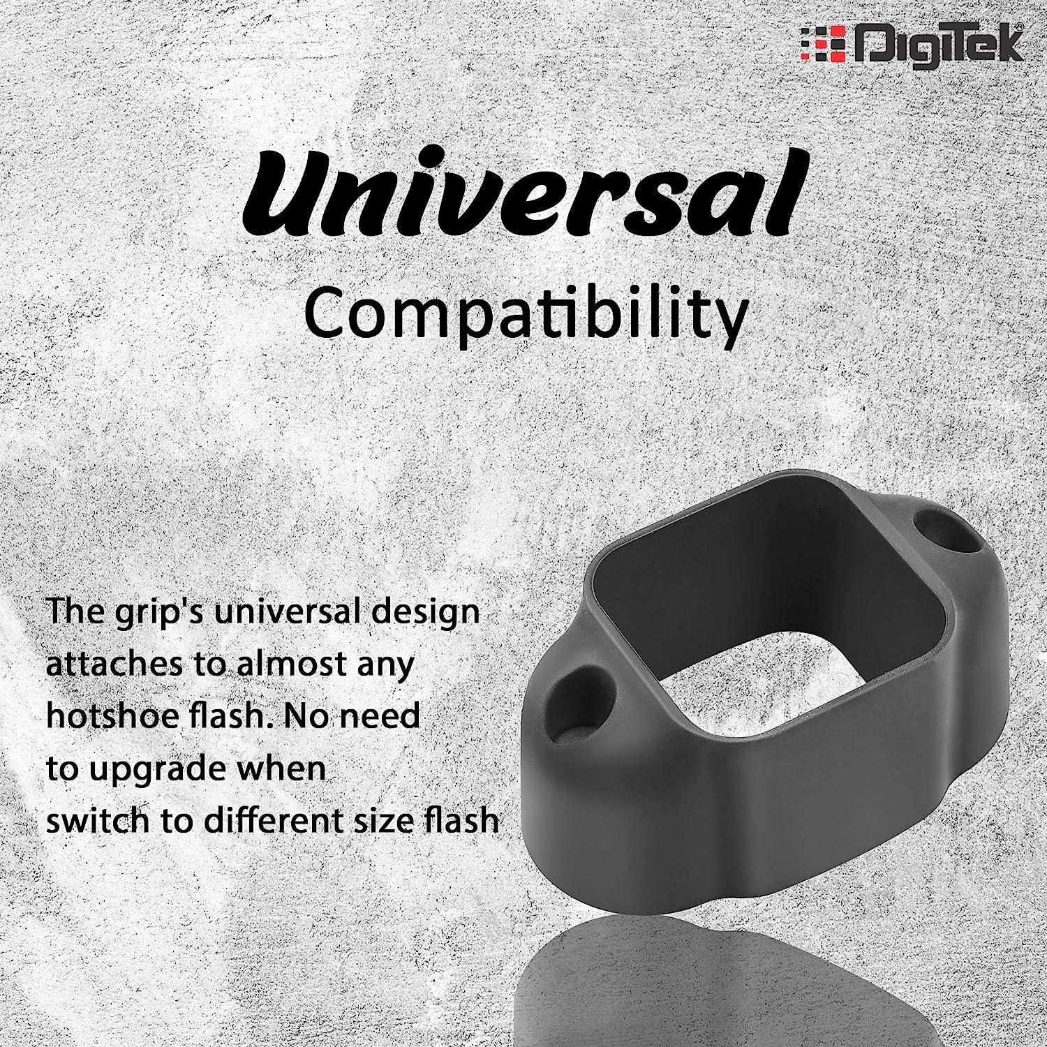 Digitek (DFBG-001) Professional Flash Bot Grip with Magnet | for Speedlight Flash Modifier - Digitek