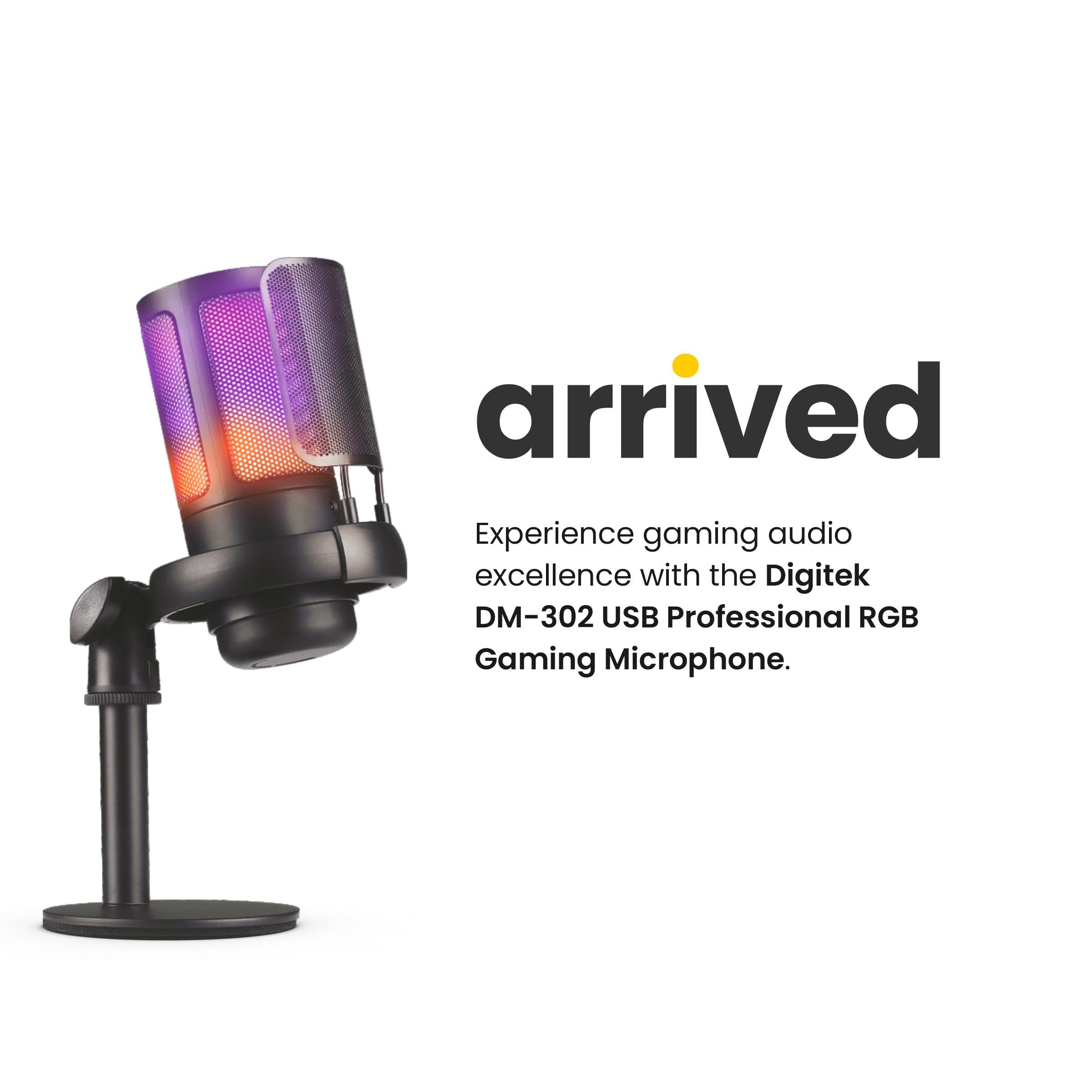 Digitek (DM 302) USB Professional RGB Gaming Microphone - Digitek