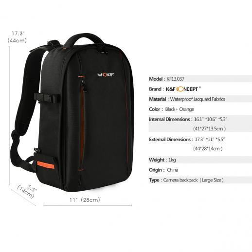 K&F (BLACK, 18L) CONCEPT BETA PHOTOGRAPHY BACKPACK 18L - Digitek