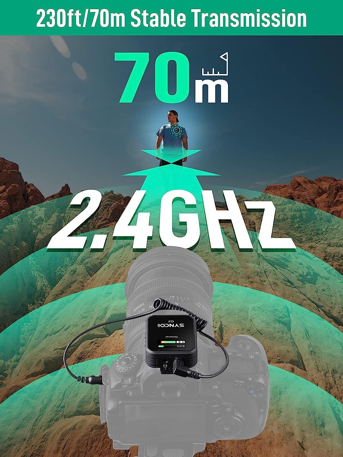 SYNCO G2(A1), 2.4G Wireless Microphone System with Display - Digitek