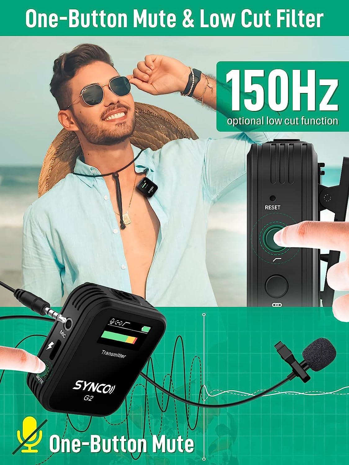 SYNCO G2(A1), 2.4G Wireless Microphone System with Display - Digitek