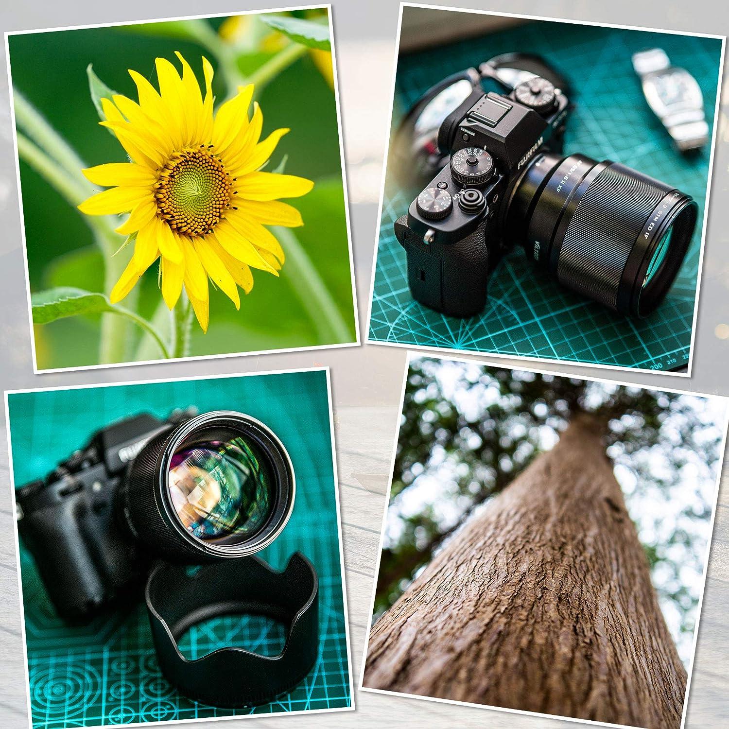 VILTROX 85mm f1.8 Fuji x Mount Lens AF Auto Lens Portrait Fixed Focus Lens for Fujifilm Fuji X Mount Camera X-T3 X-T2 X-T30 X-T20 X-T10 X-T100 X-PRO2 (Black) - Digitek