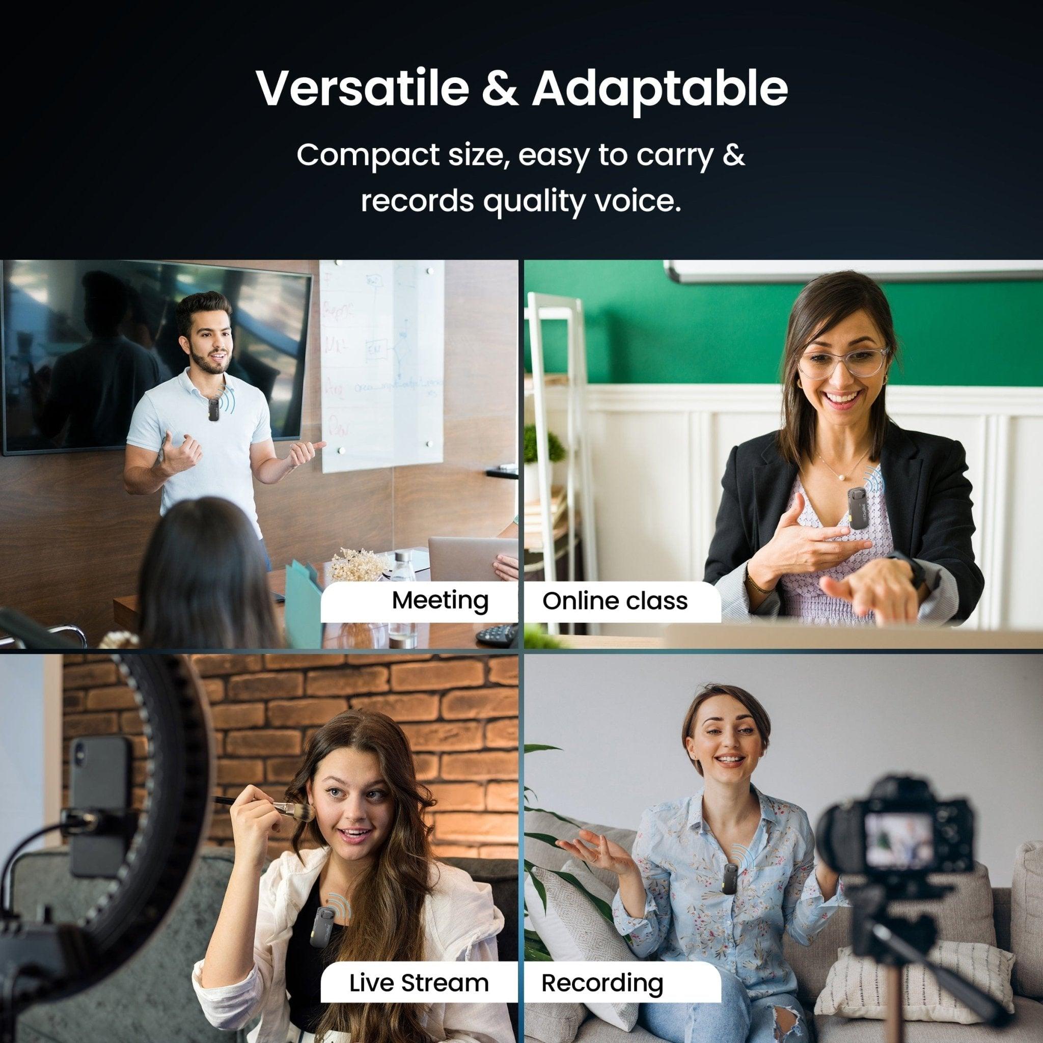 Digitek DWM-103 Wireless Microphone System with Dual Interface Type C & Lightning Connector - Digitek