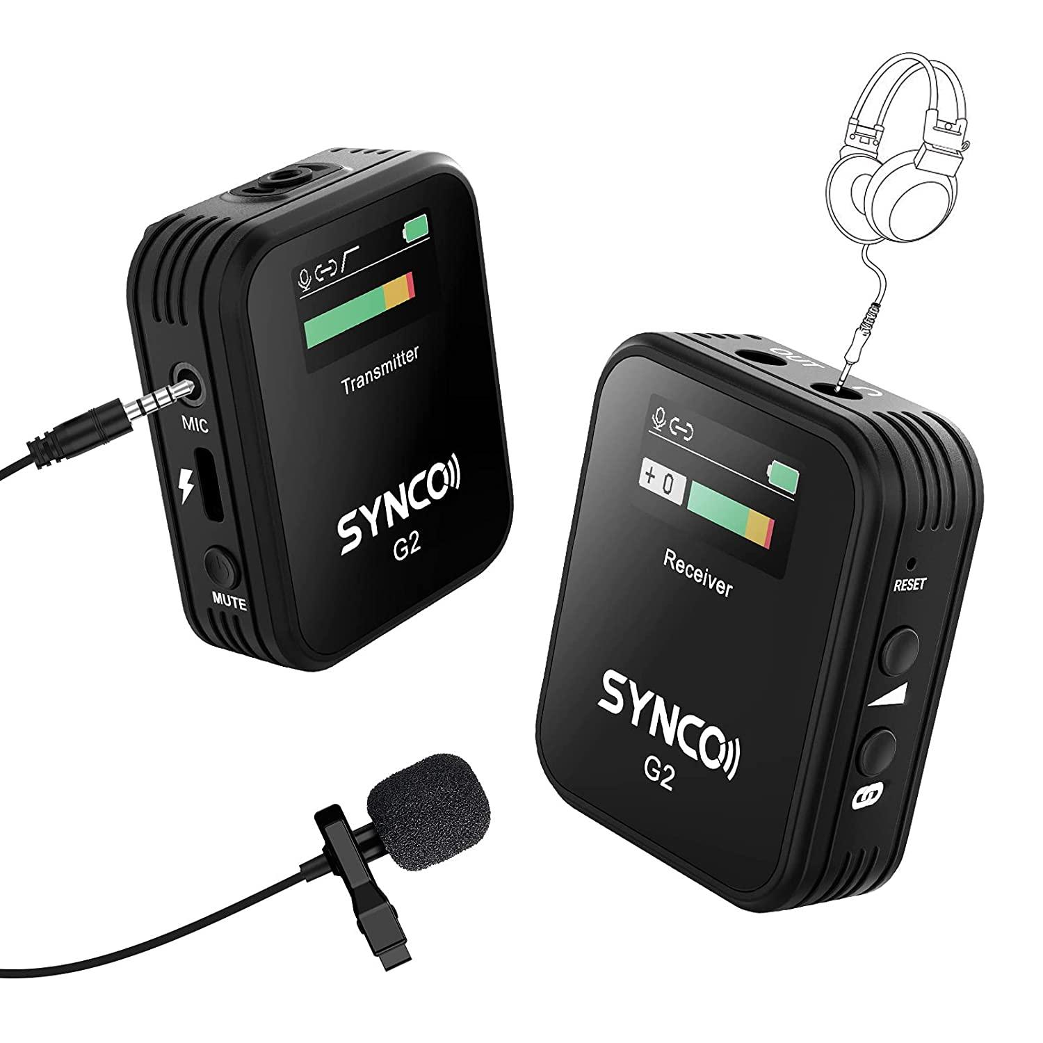 SYNCO G2(A1), 2.4G Wireless Microphone System with Display - Digitek