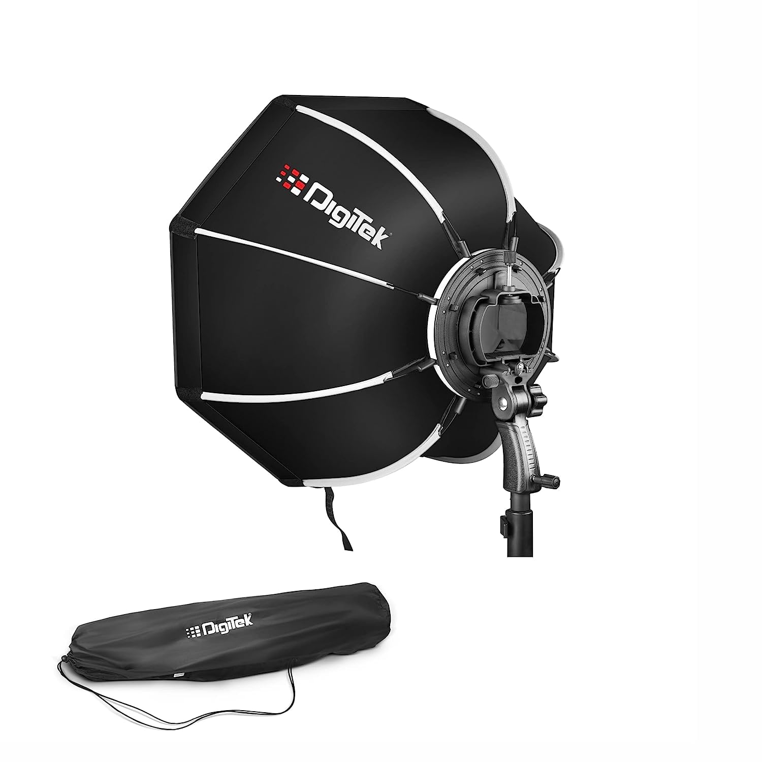 DIGITEK DSBH-090 (90cm) Lightweight & Portable Soft Box Comes with S2 Type Bracket & 2 Diffuser Sheets | Carrying Case | Compatible with All Flash Speedlights (DSBH-090)