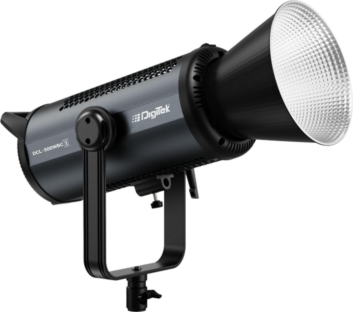 DIGITEK (DCL-500 WBC Combo) 460W Bi Color Continuous LED Video Light with 18CM Reflector, AC Support, 2700K-6500K Color Temp Control, ≥97 CRI, 42000 Lumen, Ideal for YouTube, Photo & Videoshoots