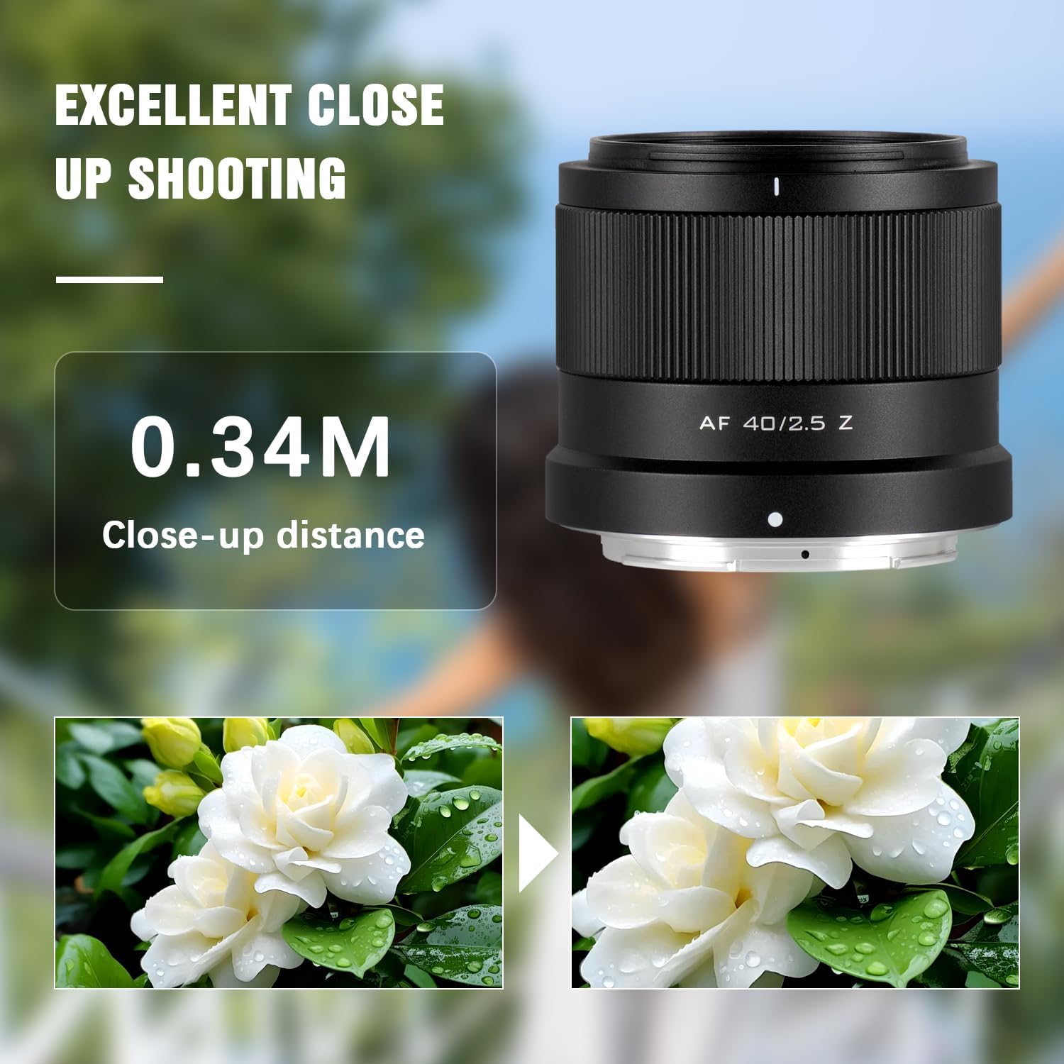 VILTROX 40mm F2.5 Z Mount Camera Lens, 40mm f/2.5 Z-Mount Full Frame Prime Lens Wide Angle Lens Fits for Nikon Z Mount Camera Z8 Z9 Z6 Z7 Z6 II Z7 II Z5 Z5 II