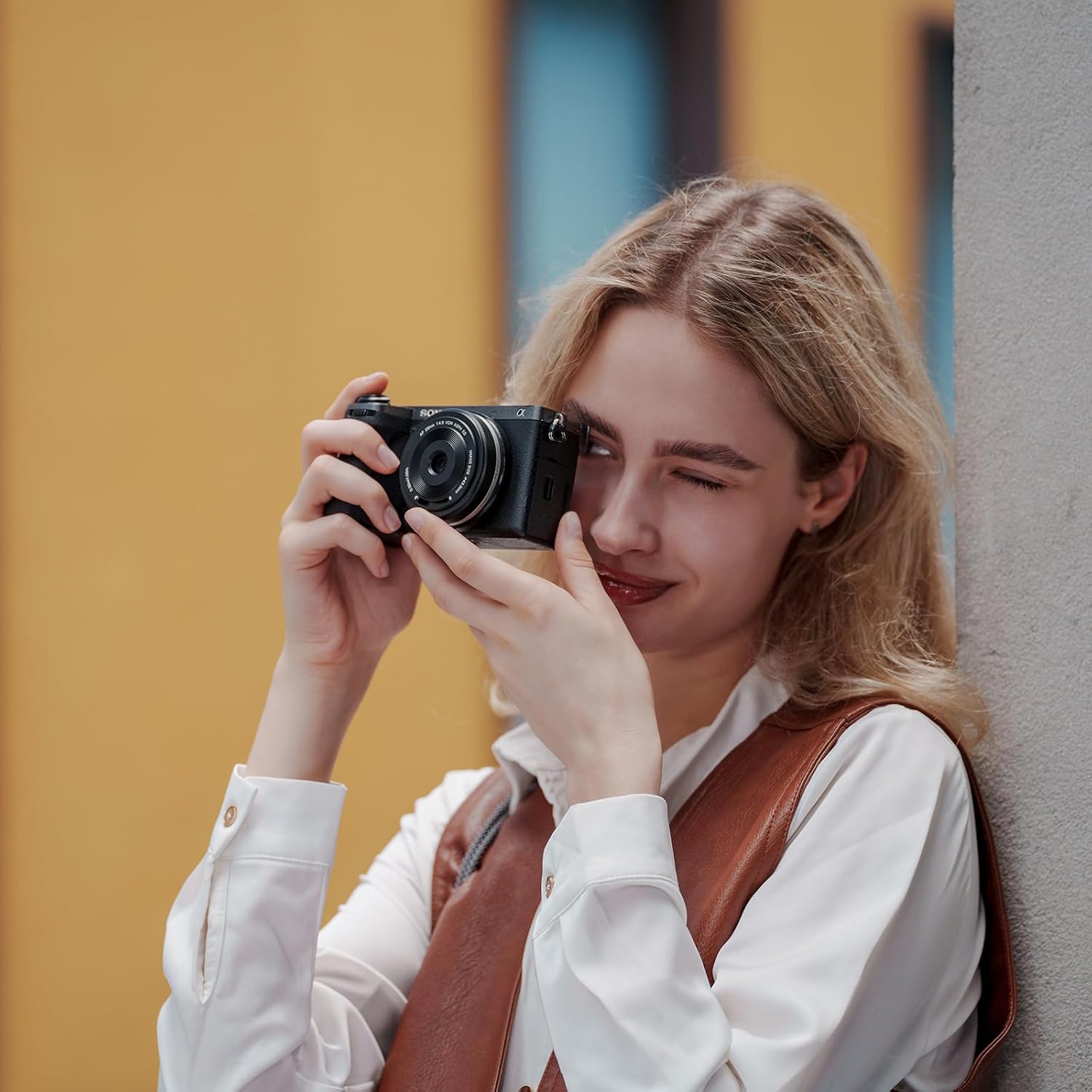 عدسة VILTROX 28mm F4.5 لكاميرات سوني ذات الإطار الكامل E Mount، تركيز تلقائي، فتحة عدسة ثابتة، عدسة فائقة النحافة