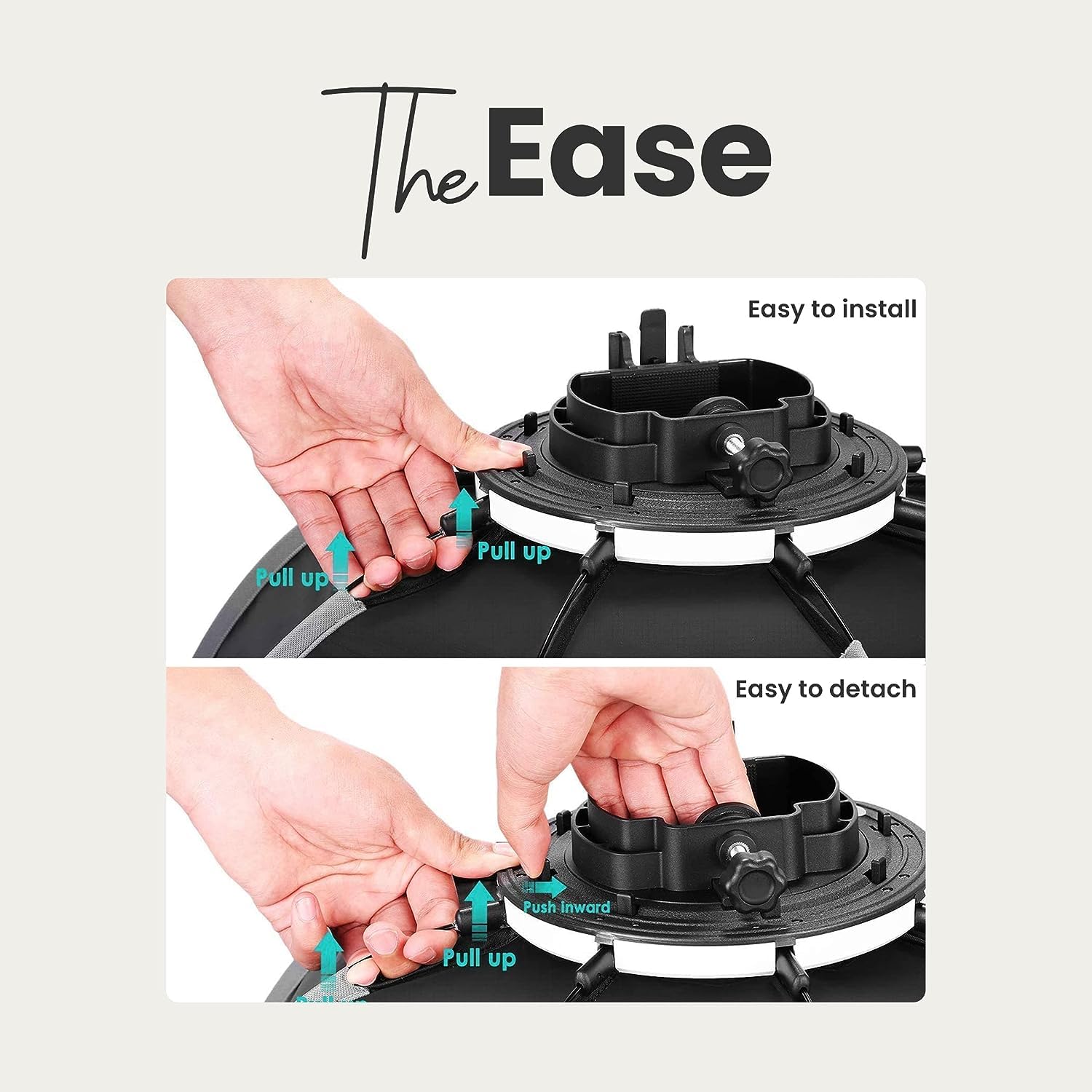 DIGITEK DSBH-120 (120cm) Lightweight & Portable Soft Box Comes with S2 Type Bracket & 2 Diffuser Sheets | Carrying Case | Compatible with All Flash Speedlights (DSBH-120)