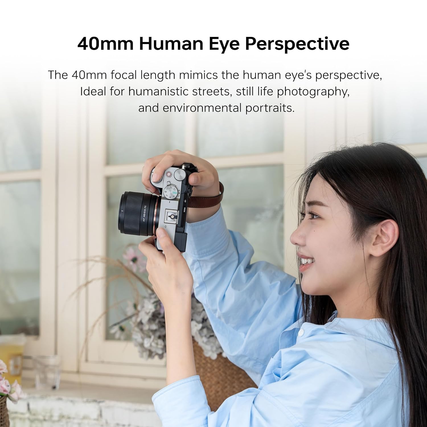 Viltrox AF 40mm F2.5 Full Frame Lens for Sony E-Mount, STM Focus Motor Standard Lens, Compact Prime Lens for Sony Camera a7 a7II a7III a7IV a7R a7RII a7RIII a7RIV a7RV a7S a7SII a7SIII a1 ZV-E1