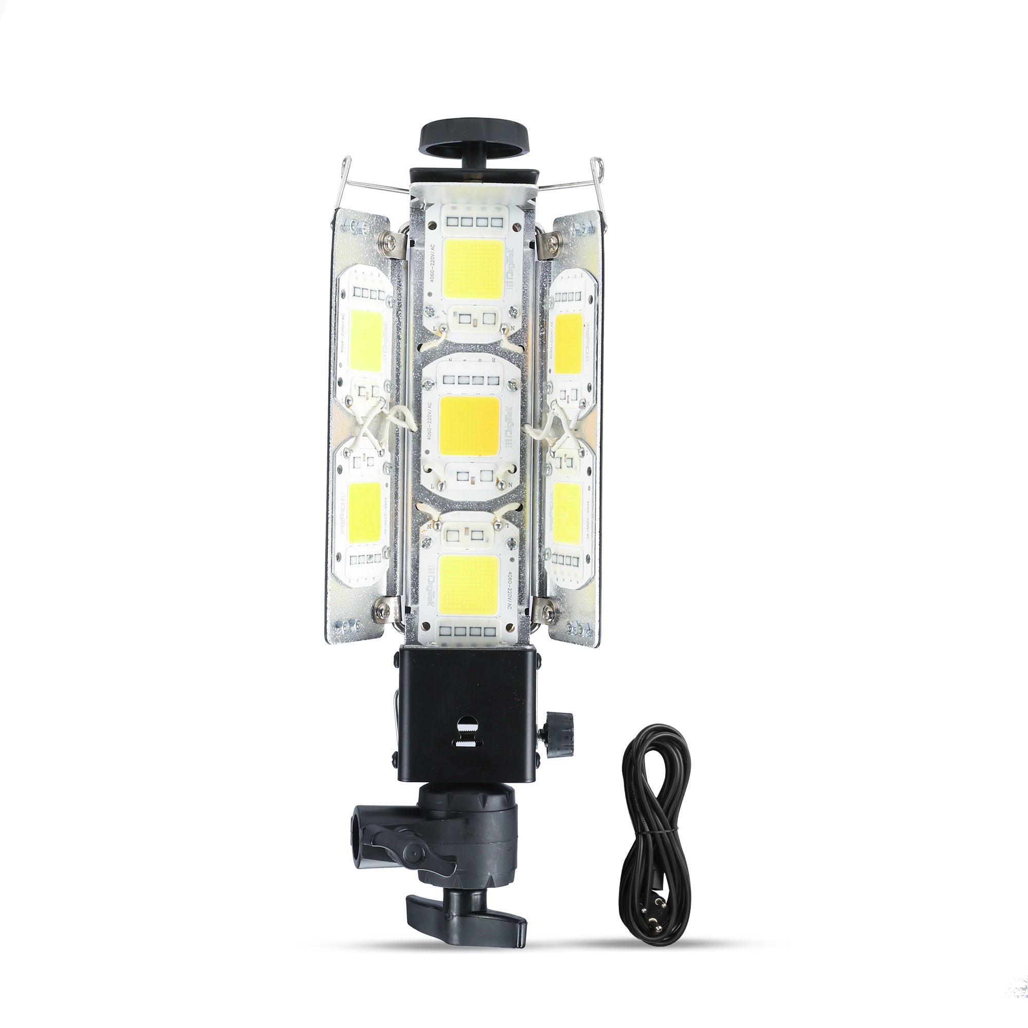 Digitek (DPL 700) Porta Light with 7 COB LED Warm White Light for Low Power Consumption for Camera Lighting in Photography & Video Shoot