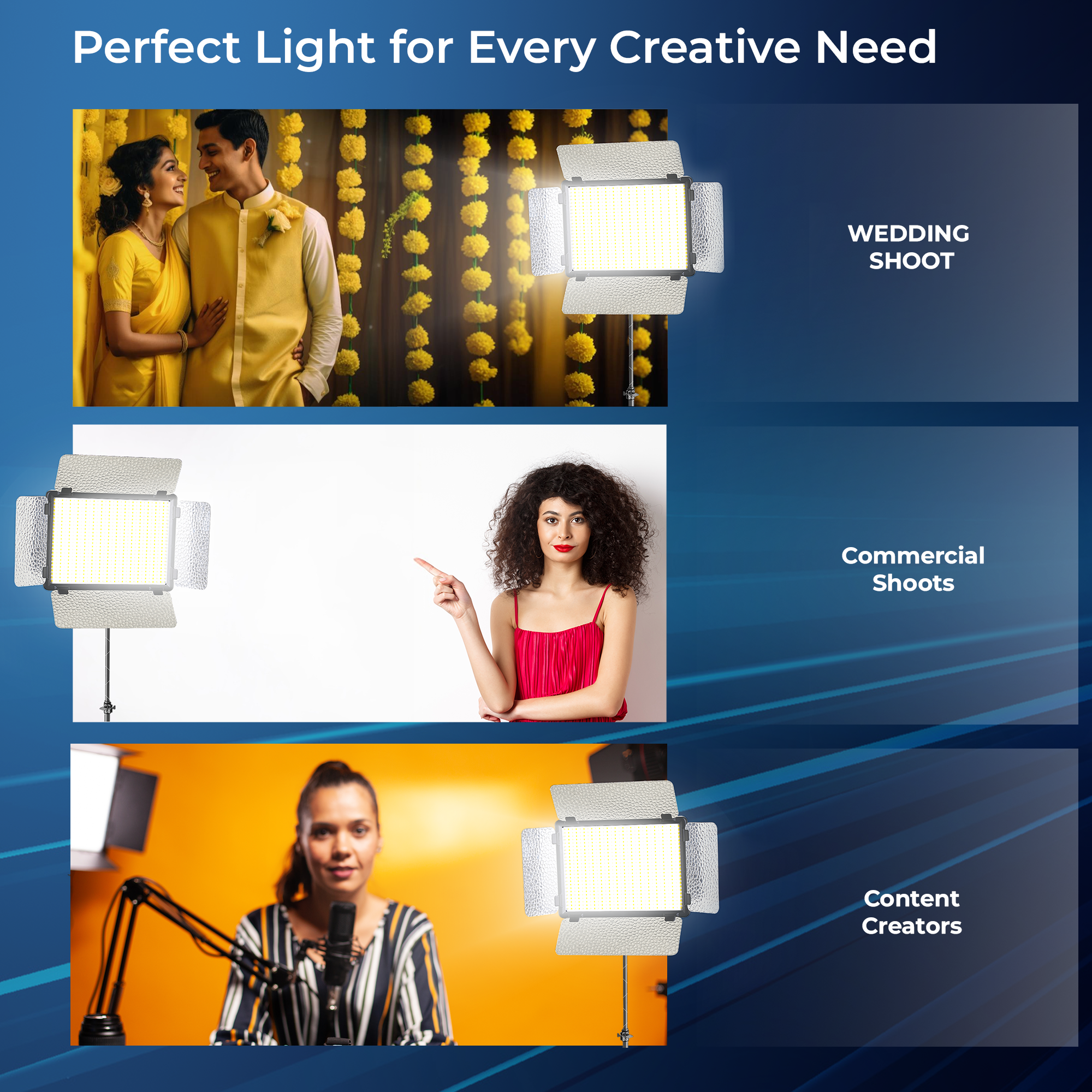 Digitek (LED D1120) Professional Portable Led Video Light Panel, Sleek and Easy to Carry Ideal for Wedding Shoot & Outdoor Shoot & More (Battery Not Included)