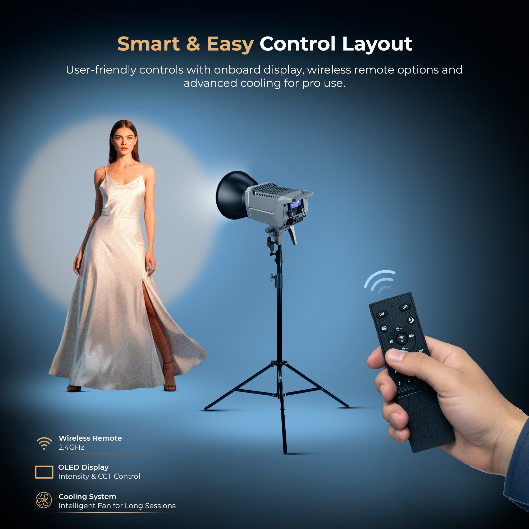 Digitek (DCL 250W Combo) 250W Bi-Color Continuous Light