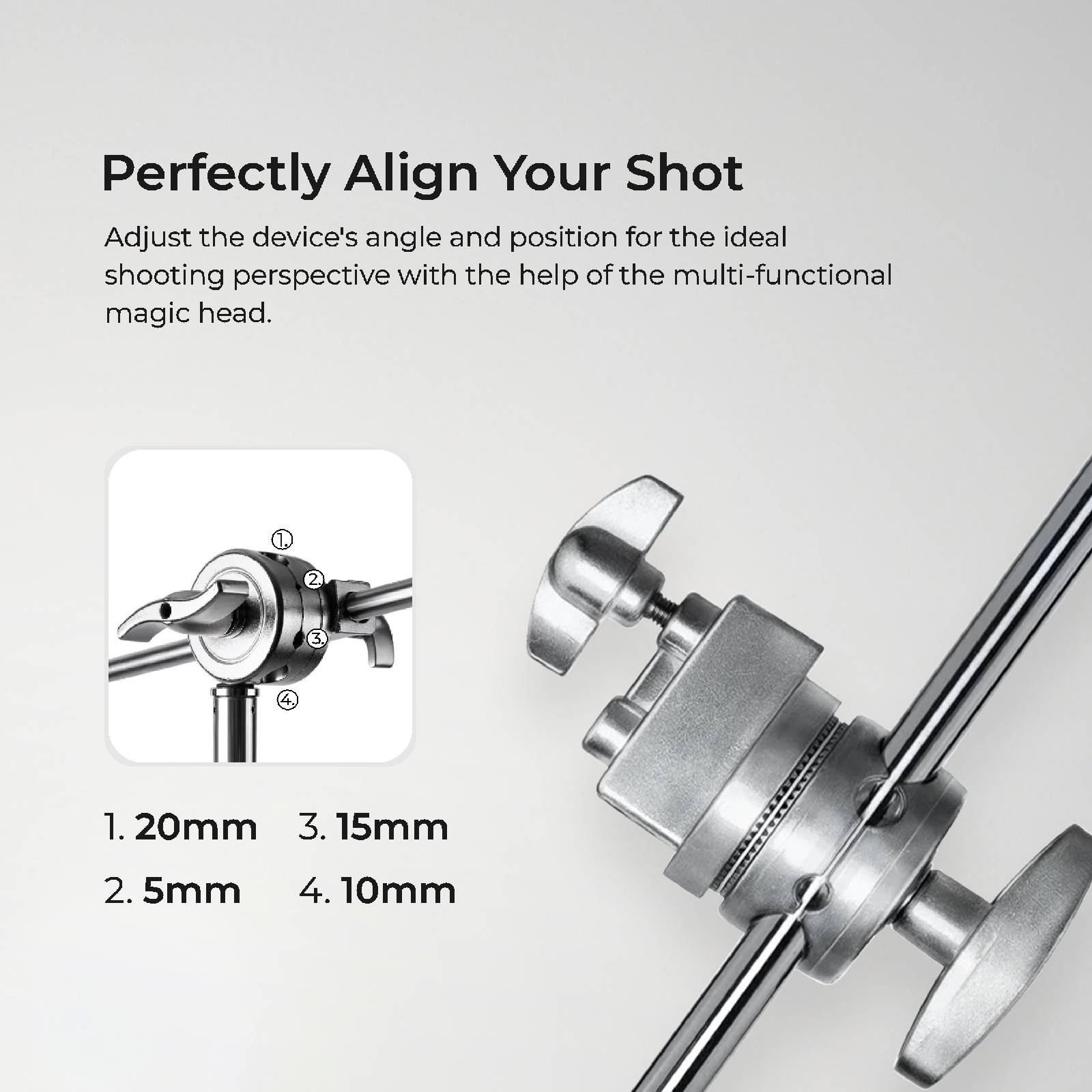 Digitek Heavy Duty Light Stand C-Stand - Max. 10 Feet/3 Meters Adjustable with 3.5 Feet Holding Arm and Grip Head for Studio Video Reflector, Monolight and Other Photographic Equipment (Black) - Digitek