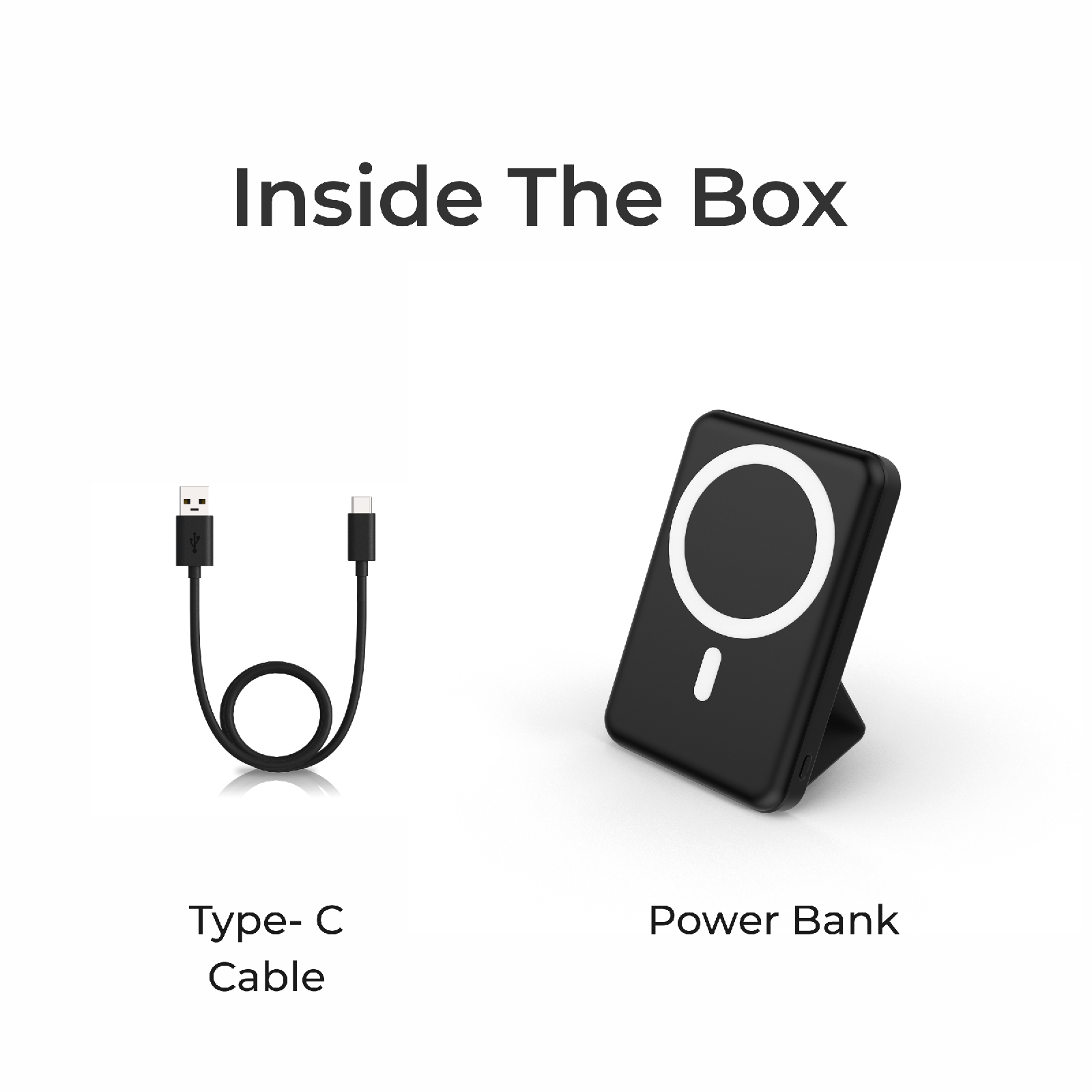 Digitek(DPB-10000 PD MS) Superfast Wireless Magsafe Power Bank with 20 Watt PD charging & 15W Wireless Charging Black Colour - Digitek