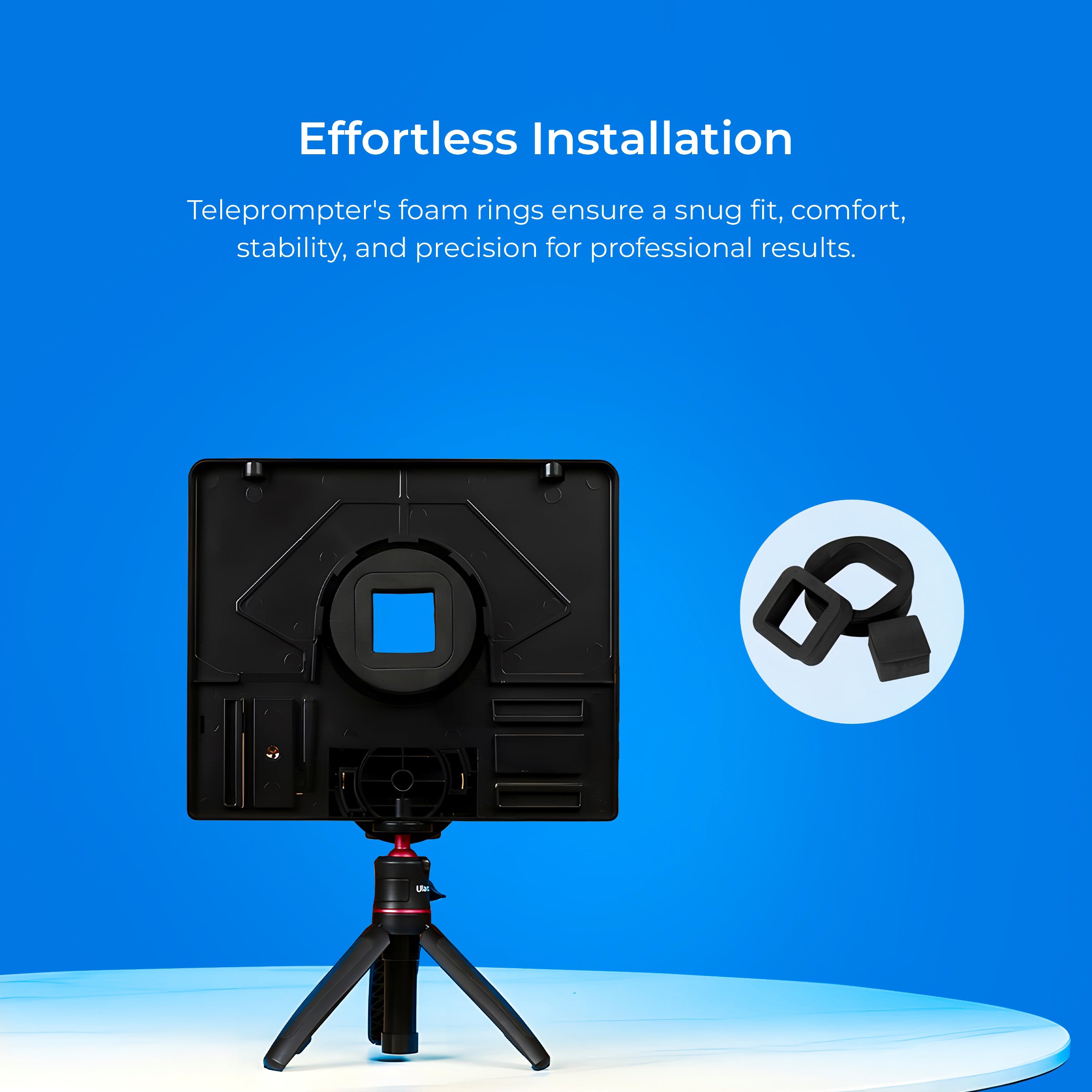 Digitek (DTP 010) 10” Digitek Teleprompter for Smartphone & DSLR Supports w/Remote Control, APP Compatible with iOS & Android System for Video Creator - Digitek