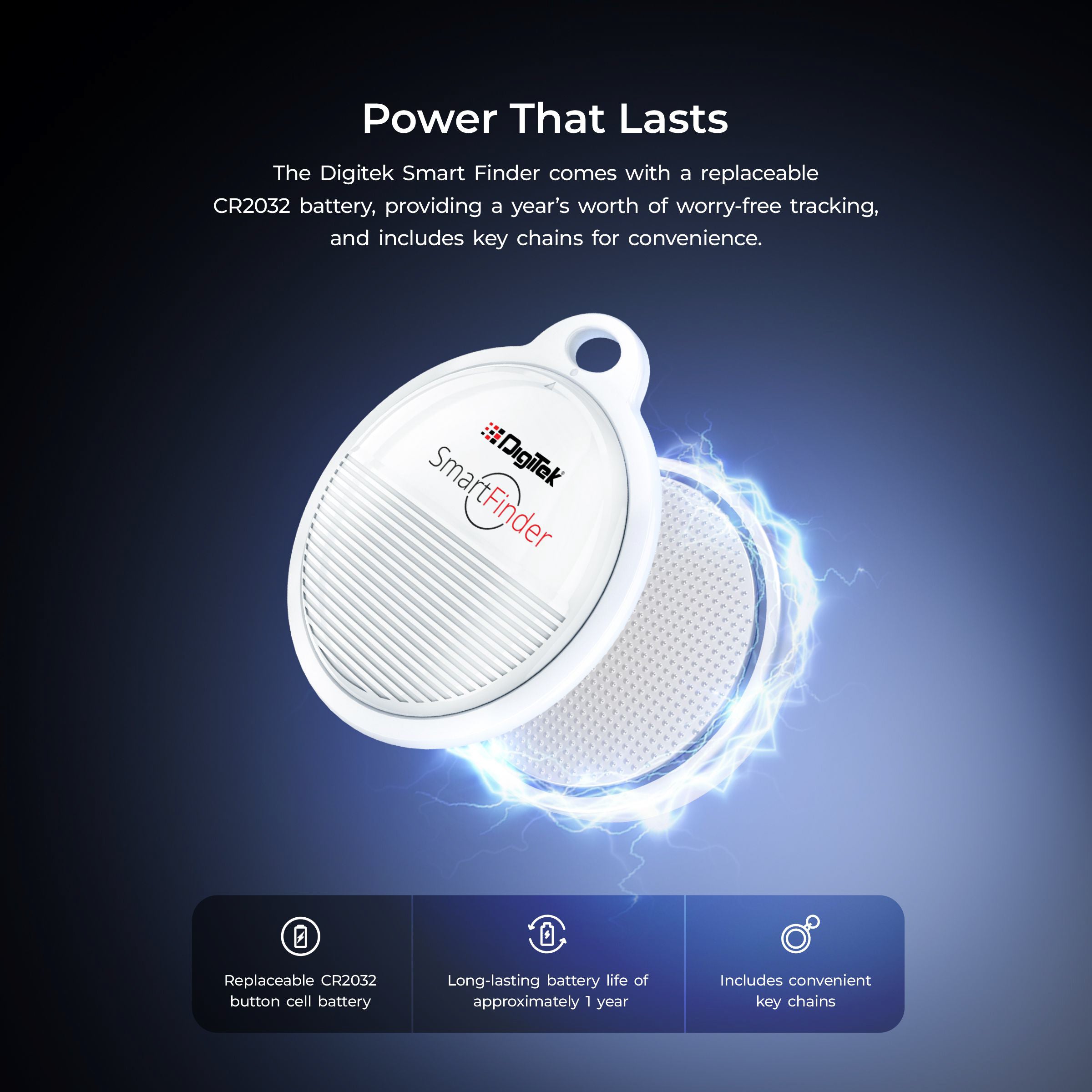 Digitek SmartFinder (DSF 002) Wireless Bluetooth Anti-Lost Anti-Theft Alarm Device Tracker Work with iOS Devices.