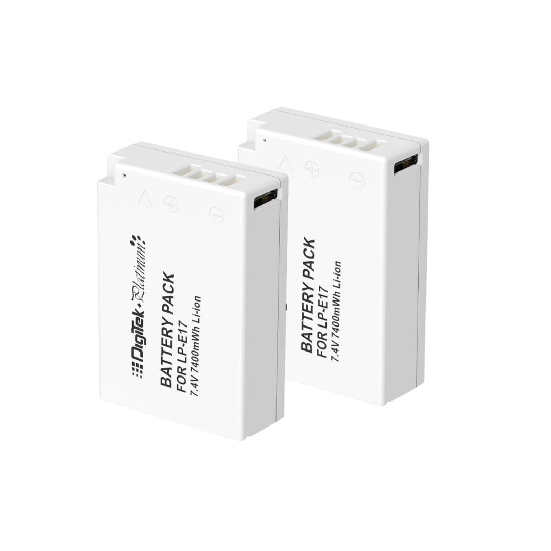 Digitek Platinum (LP-E17 C Combo) 1250mAh Lithium-Ion Rechargeable Camera Battery for Canon