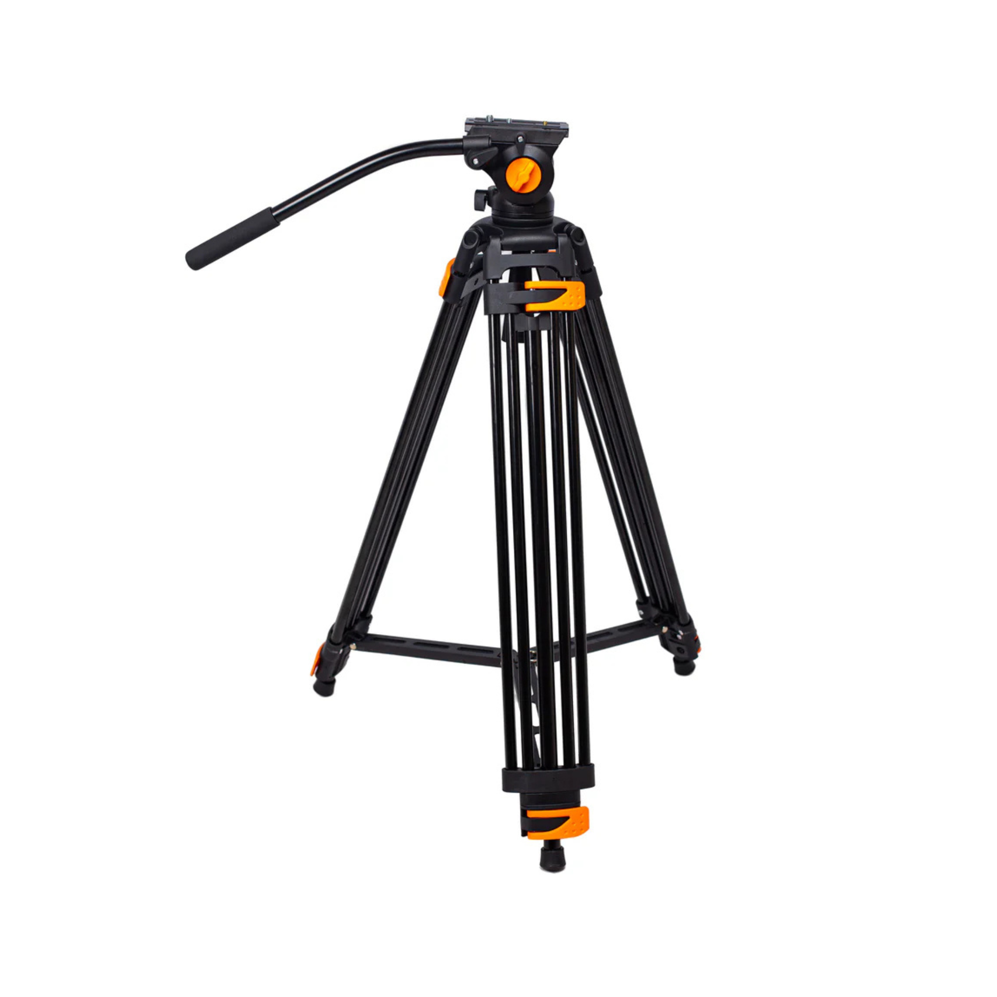 Digitek (DPTR 605 VD) (183 cm) Professional Heavy Duty Tripod, with 2 Way Adjustable Pan Head, for Digital Video Cameras, Maximum Operating Height: 6 Feet, Maximum Load Upto: 15 kgs (Black)