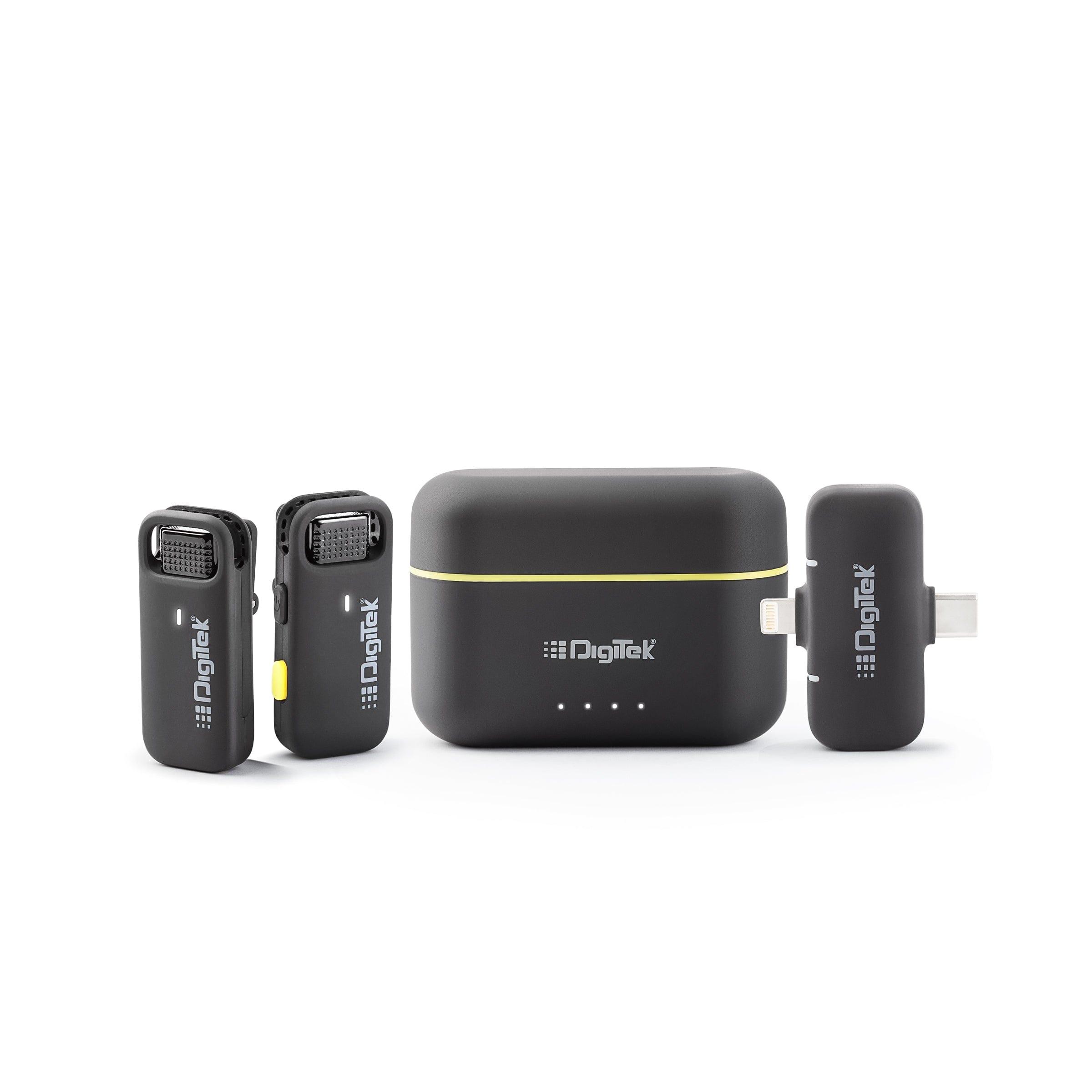 Digitek DWM-103 Wireless Microphone System with Dual Interface Type C & Lightning Connector - Digitek