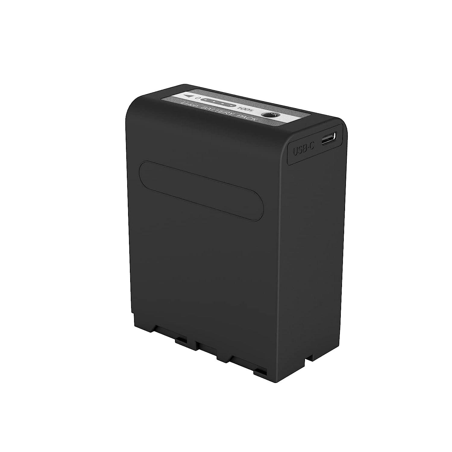 Digitek (NP-F990 C Platinum) 7.4v 16000mAh Platinum Extra Power Secondary Rechargeable Li-ion Camera Battery with 5V Type C Charging Port - Digitek