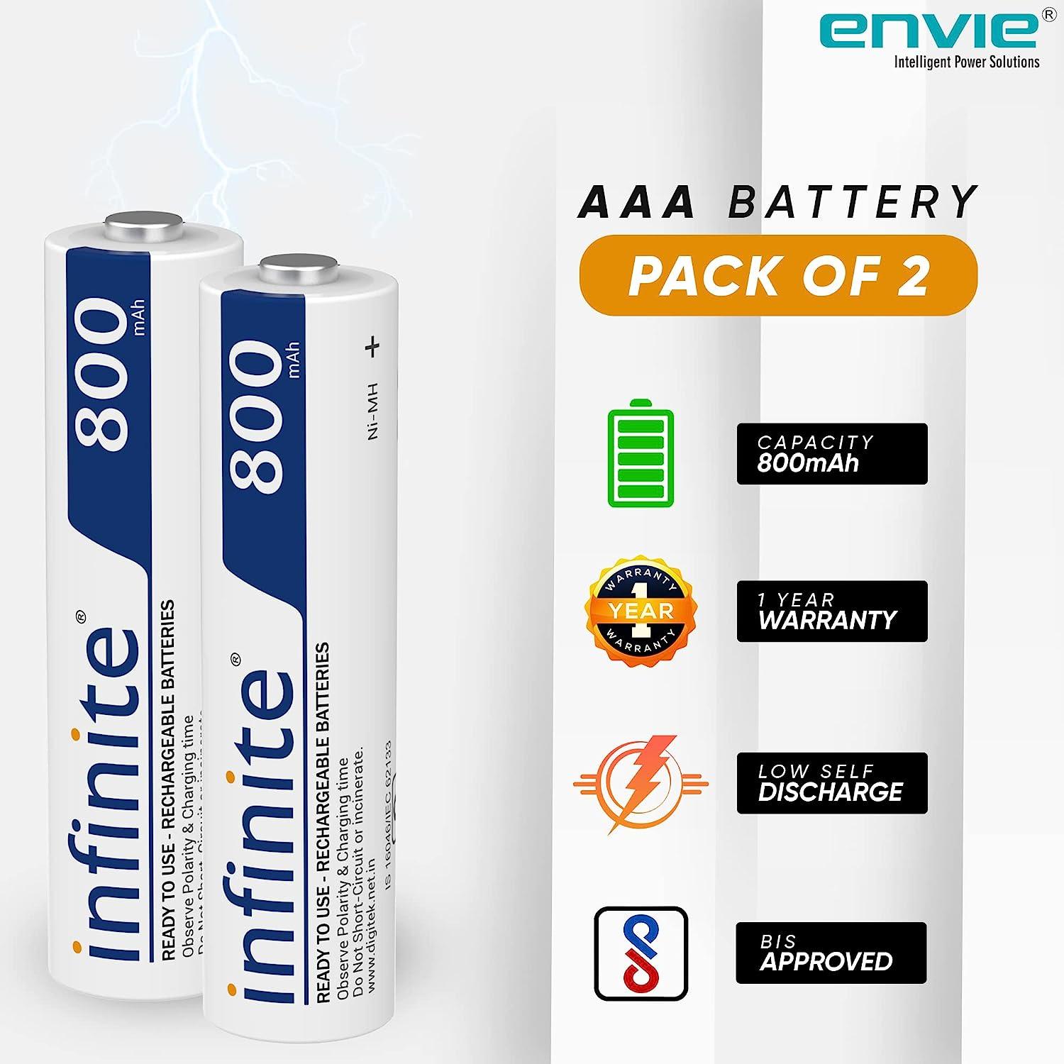 ENVIE (AAA 800 2PL) Infinite AAA 800 2PL Rechargeable Battery - Digitek