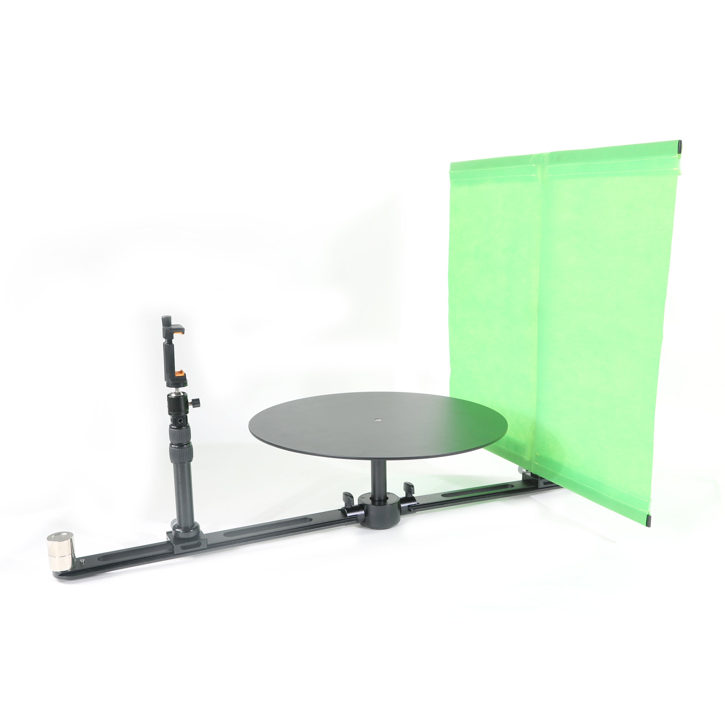 Digitek (DRP 001) Portable 360° Spin Camera Slider & Photography Turntable, Adjustable Rotating Photo & Video Booth Platform for Smartphone, DSLR, Studio, Vlogging, YouTube, and Product Filming