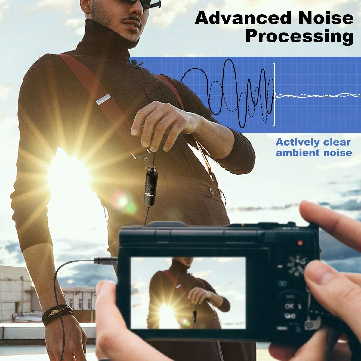 SYNCO-(Lav-S6E)-Lavalier Omnidirectional Condenser Label Mic, 6M Cord iPhone Android Smartphone PC Laptop Camera for Broadcast Interview YouTube Video Recording, [Official] Clip-on-Lavalier-Microphone. - Digitek