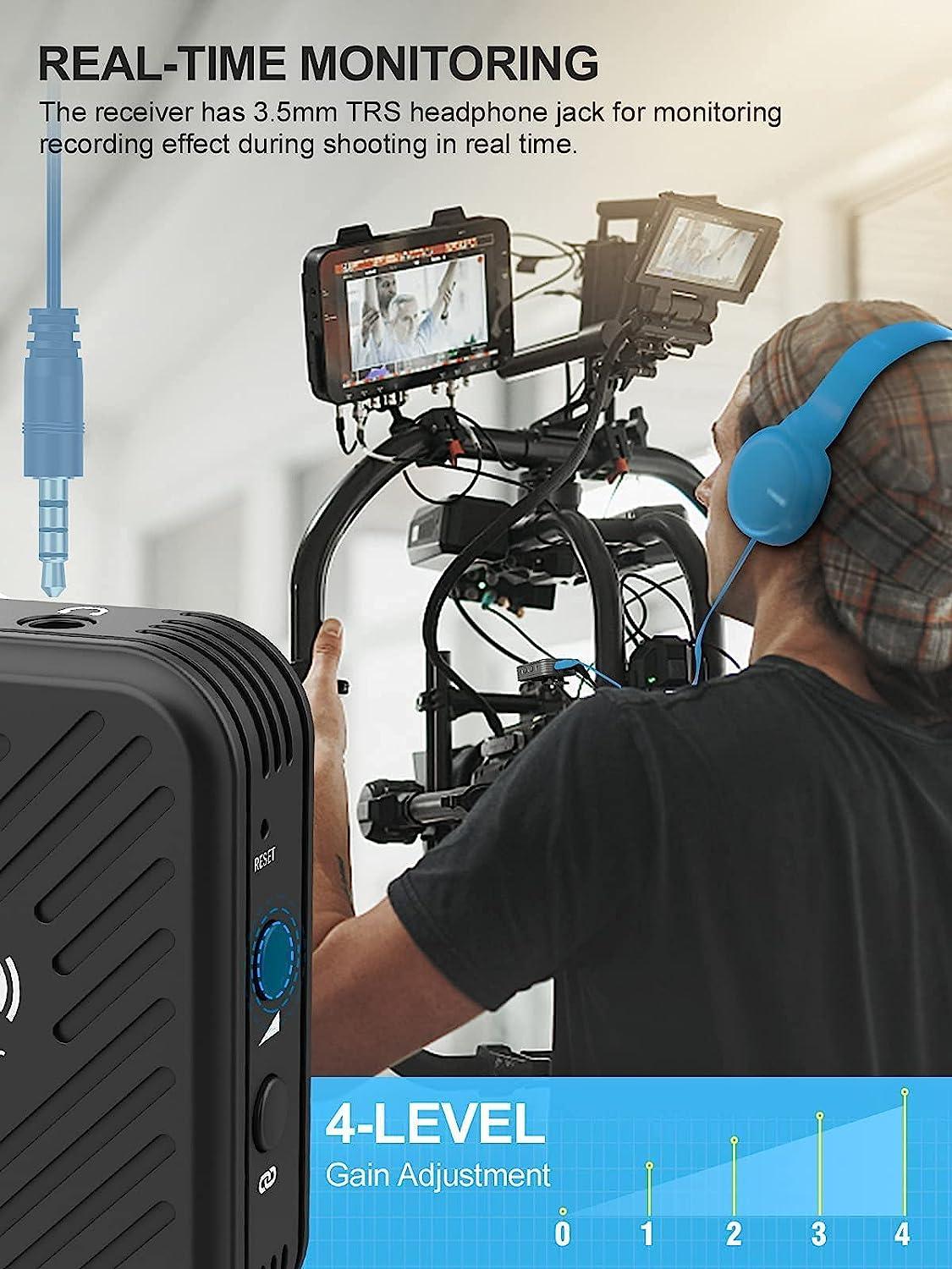 SYNCO (WAir-G1-A1) Ultracompact Digital Wireless Microphone System for Mirrorless/DSLR Cameras (2.4 GHz) - Digitek